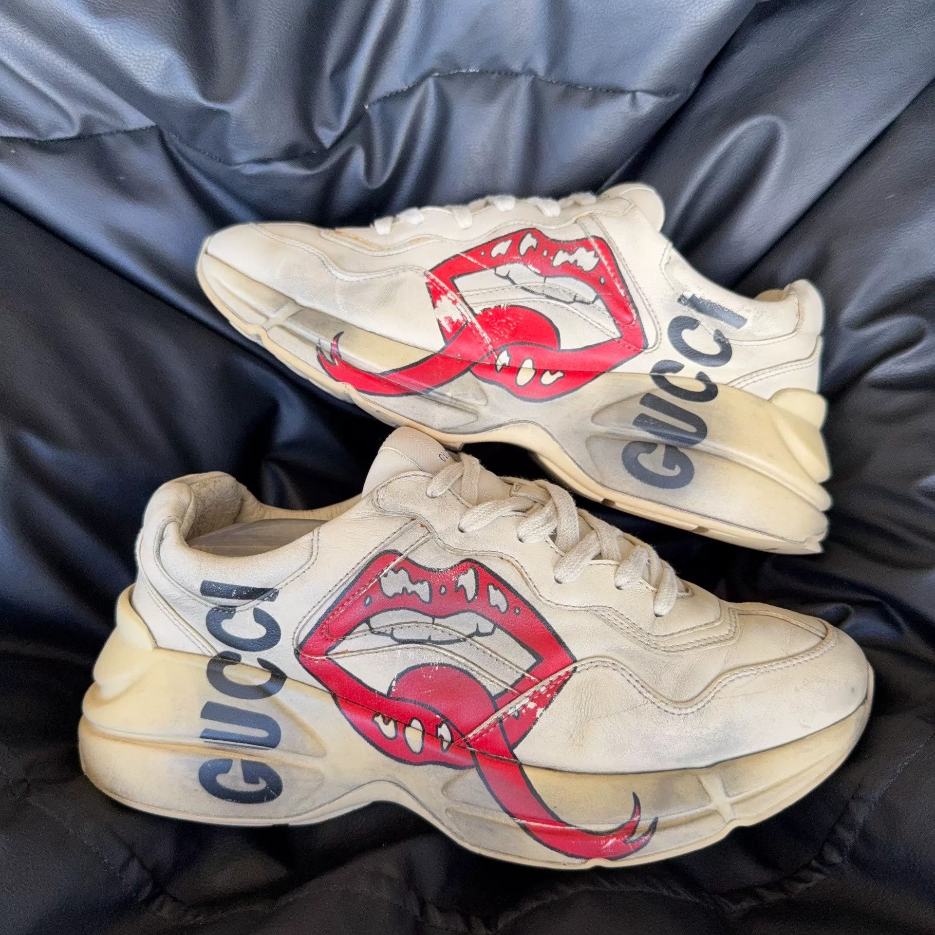 Gucci Gucci Red Lowtop Sneakers 6 Men Size US 6 / EU 39 - 5 Thumbnail
