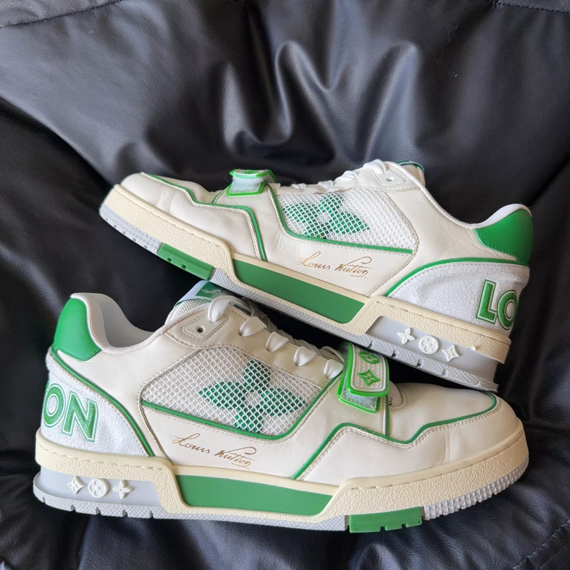Louis Vuitton Louis Vuitton Retro Graphic Green Lowtop Sneakers 42 Men Size US 9 / EU 42 - 5 Thumbnail