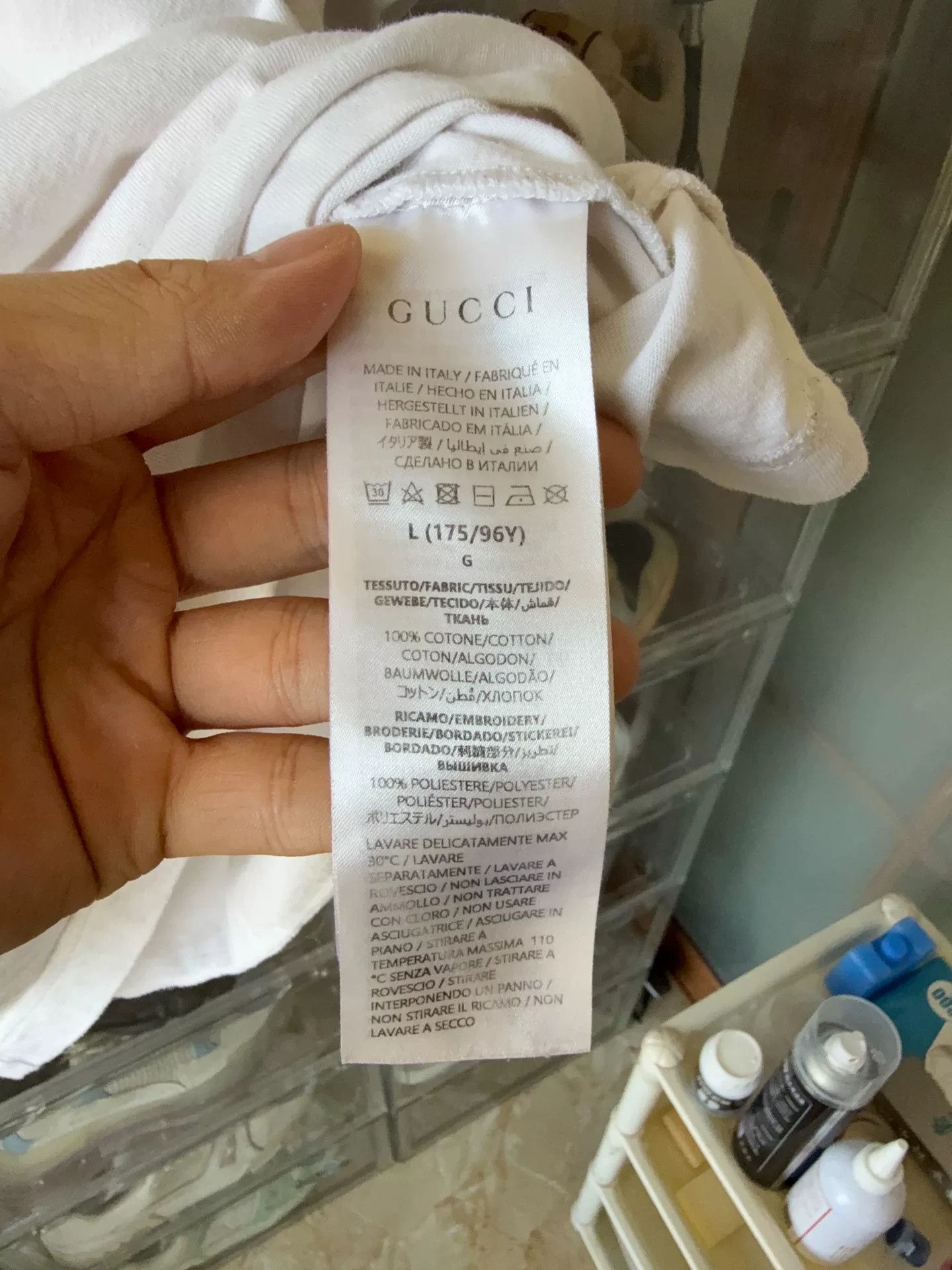 Gucci Gucci White T-Shirt L Women Size L / US 10 / IT 46 - 4 Thumbnail