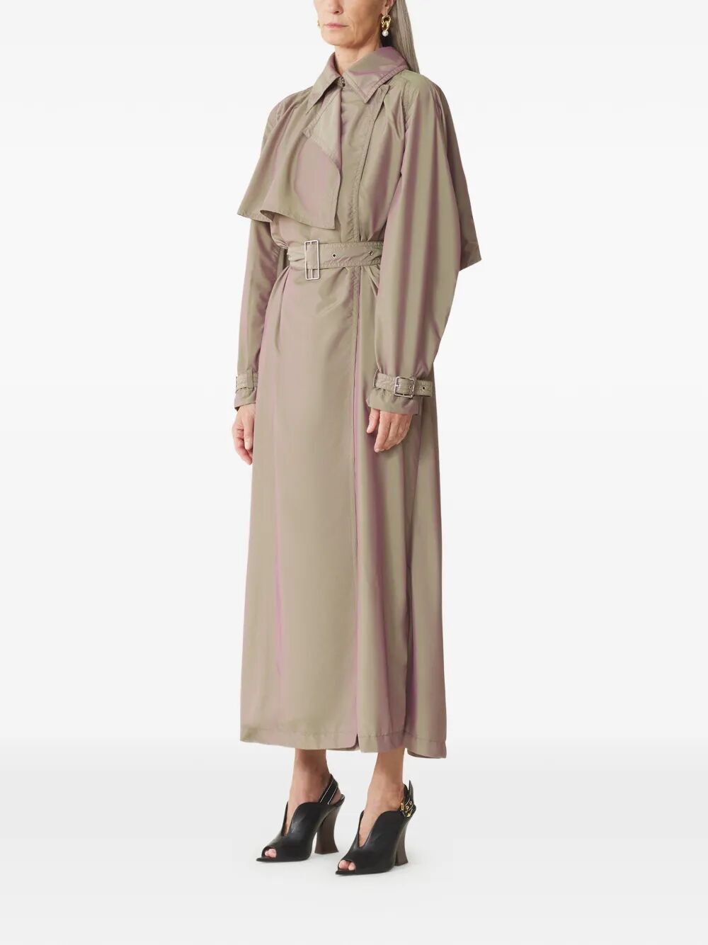 Lanvin FLUID TRENCH COAT Size S / US 4 / IT 40 - 5 Thumbnail