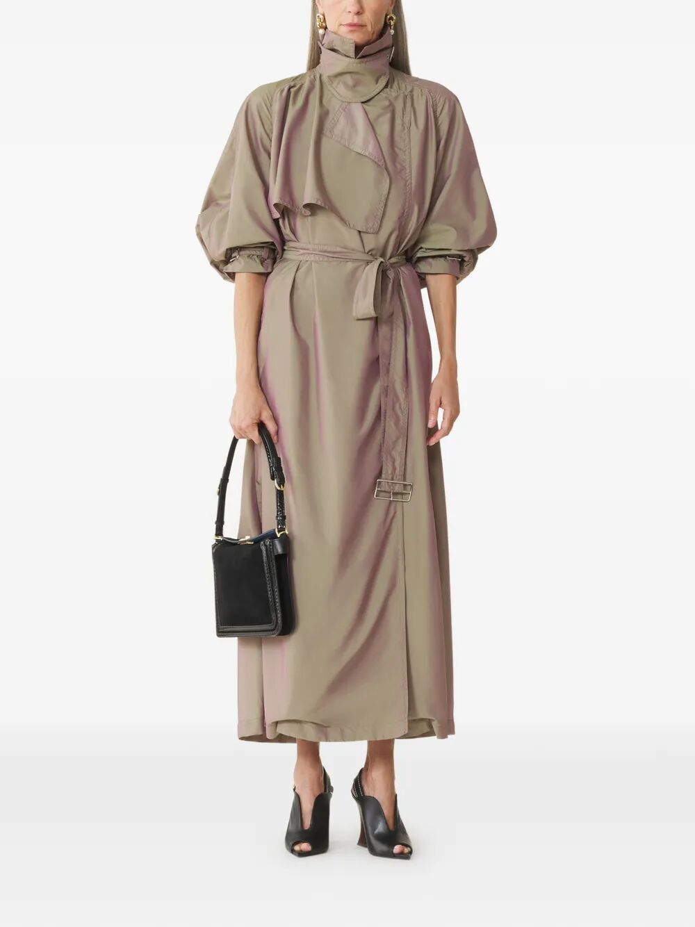 Lanvin FLUID TRENCH COAT Size S / US 4 / IT 40 - 6 Thumbnail