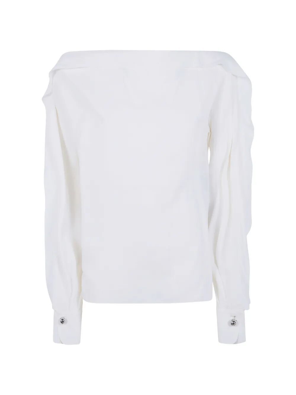 Lanvin LONG SLEEVES TOP WITH RUFFLES Size S / US 4 / IT 40 - 6 Thumbnail