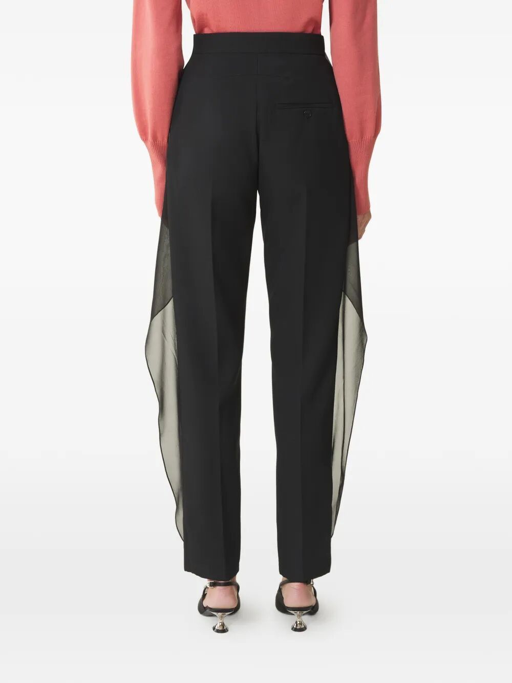 Lanvin TROUSERS WITH RUFFLES Size 27" / US 4 / IT 40 - 5 Thumbnail