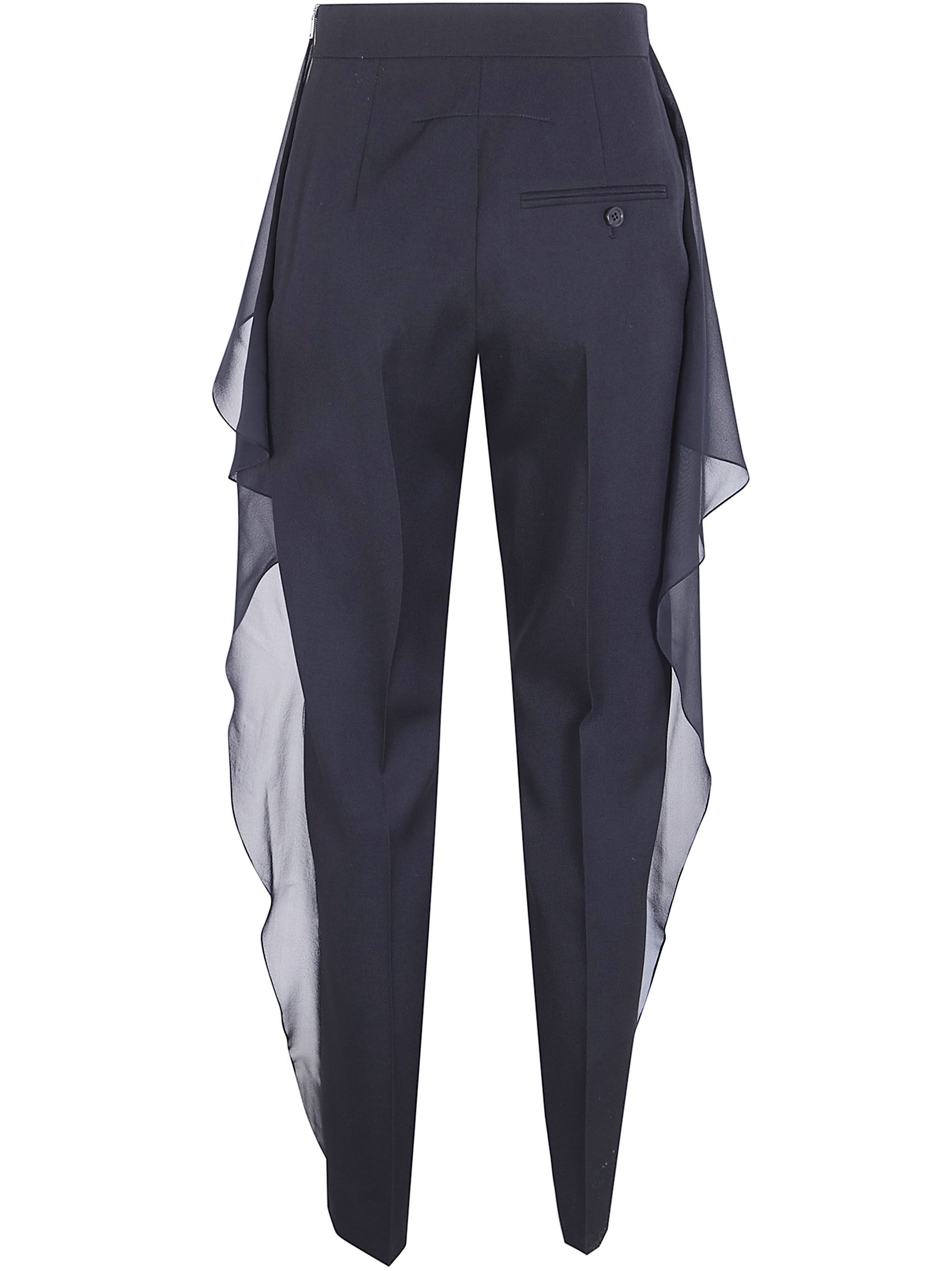 Lanvin TROUSERS WITH RUFFLES Size 27" / US 4 / IT 40 - 2 Thumbnail
