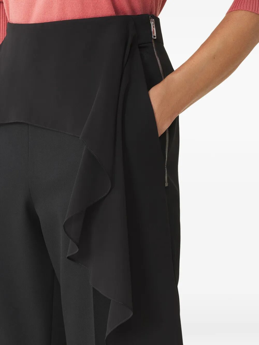 Lanvin TROUSERS WITH RUFFLES Size 27" / US 4 / IT 40 - 7 Thumbnail