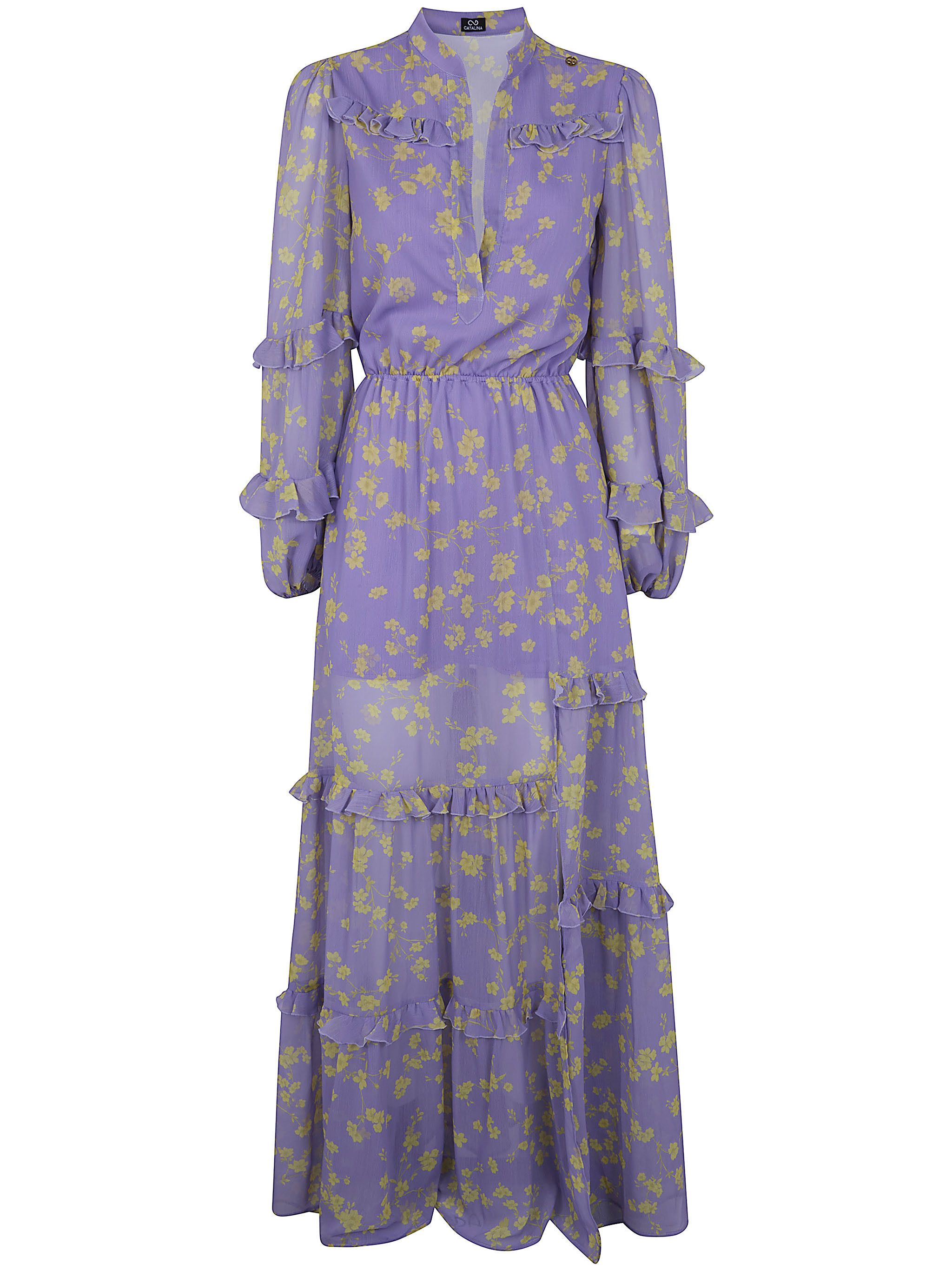 Catalina LONG CHIFFON DRESS Size M / US 6-8 / IT 42-44 - 3 Thumbnail