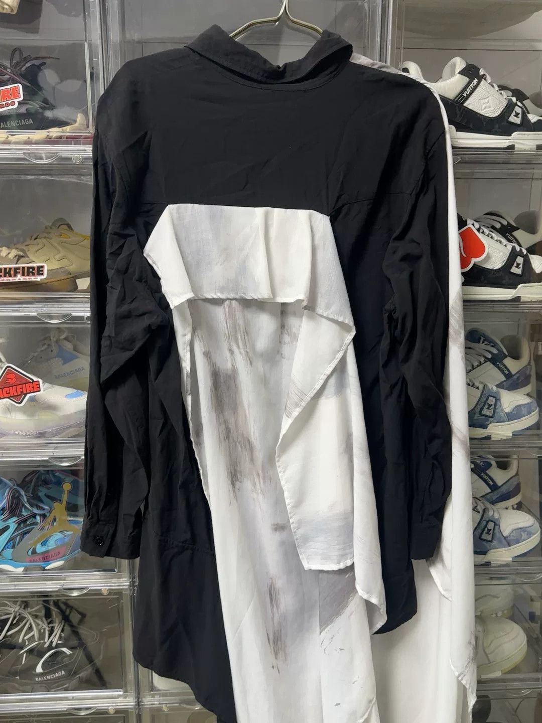 Yohji Yamamoto Yohji Yamamoto Black Shirt 41 Men Size US M / EU 48-50 / 2 - 2 Thumbnail