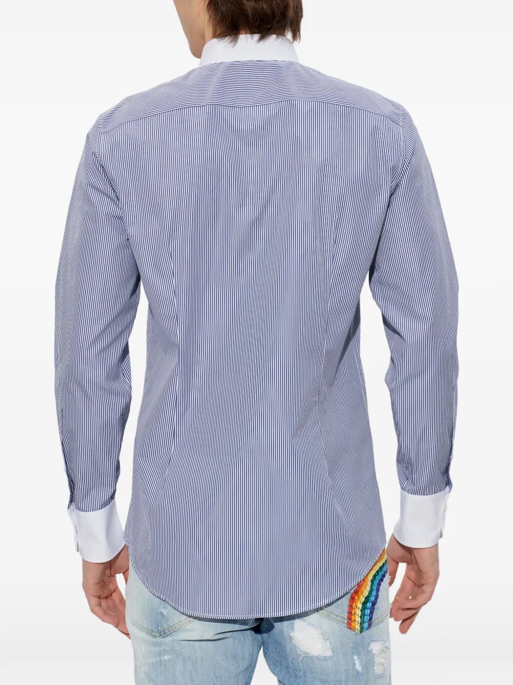 Dsquared2 "EASY" SLIM PIN COLLAR SHIRT Size US XL / EU 56 / 4 - 7 Thumbnail