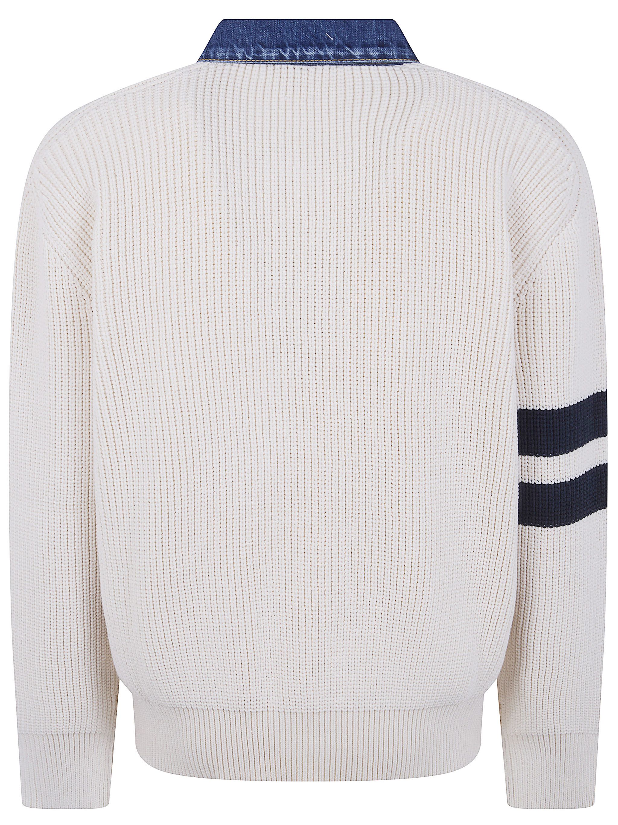 Dsquared2 DENIM MIX D2 KNIT CARDIGAN Size US L / EU 52-54 / 3 - 6 Thumbnail