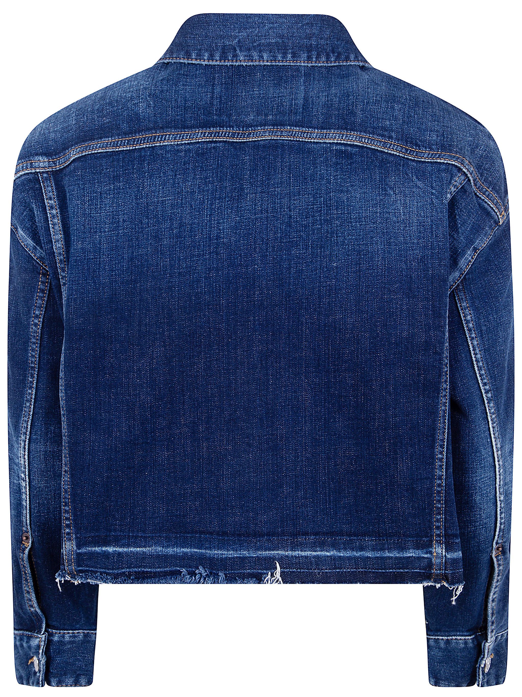 Dsquared2 CROPPED JEANS JACKET Size M / US 6-8 / IT 42-44 - 2 Thumbnail
