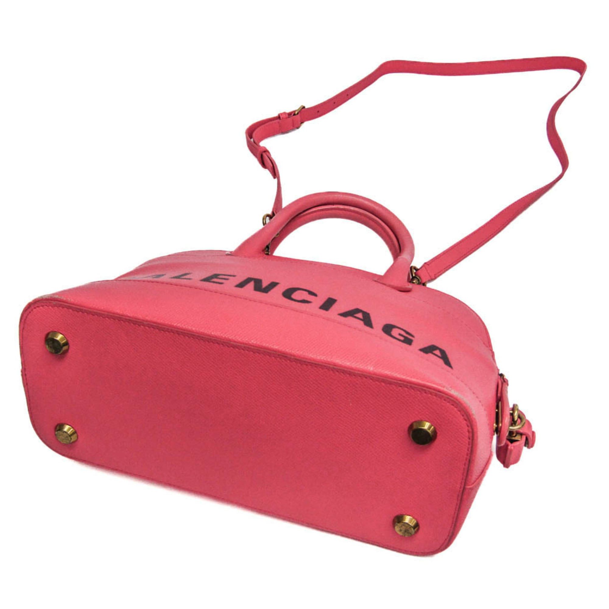 Balenciaga Balenciaga Ville Top Handle S 518873 Women's Leather Handbag Pink Size ONE SIZE - 2 Thumbnail