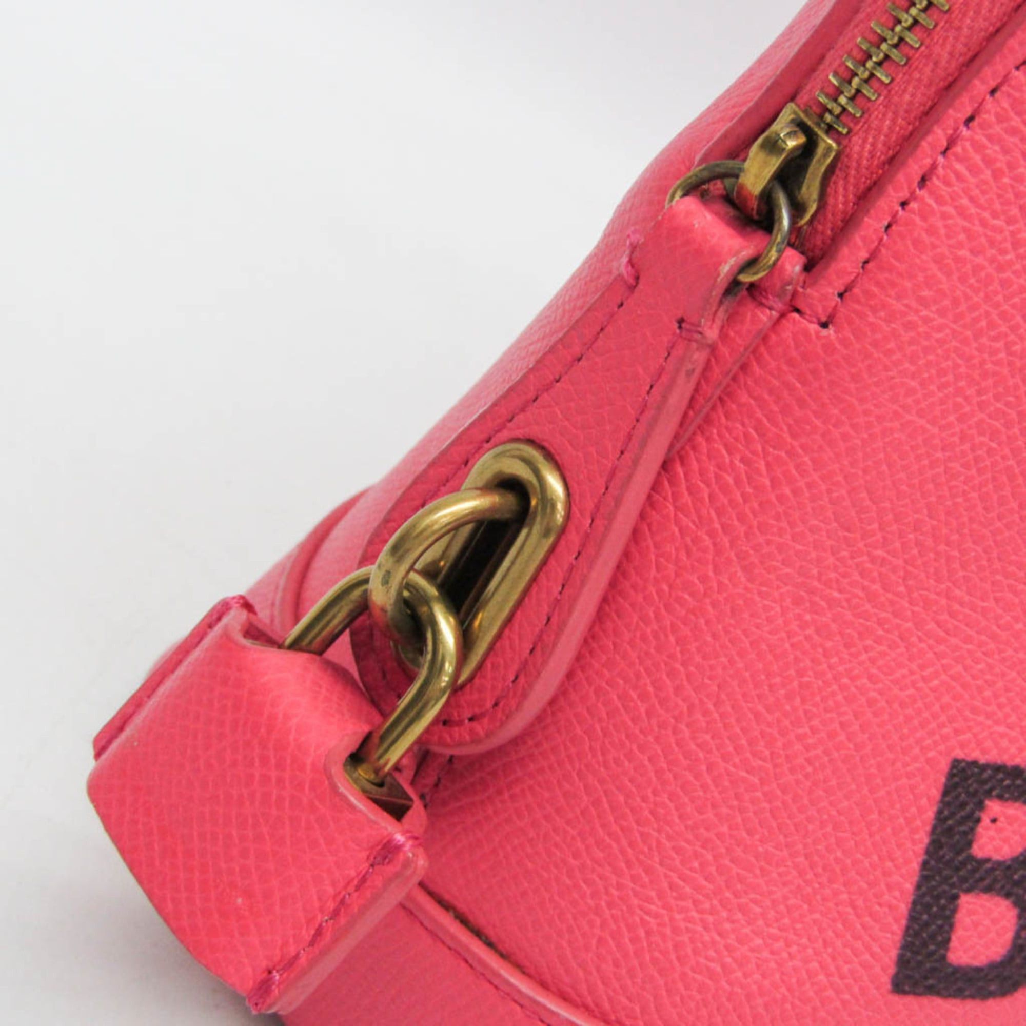 Balenciaga Balenciaga Ville Top Handle S 518873 Women's Leather Handbag Pink Size ONE SIZE - 10 Thumbnail