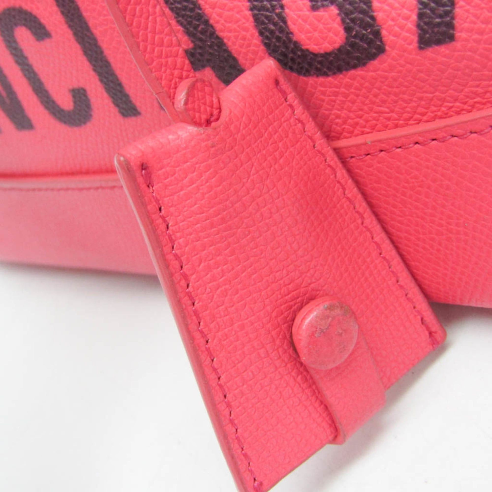 Balenciaga Balenciaga Ville Top Handle S 518873 Women's Leather Handbag Pink Size ONE SIZE - 14 Thumbnail