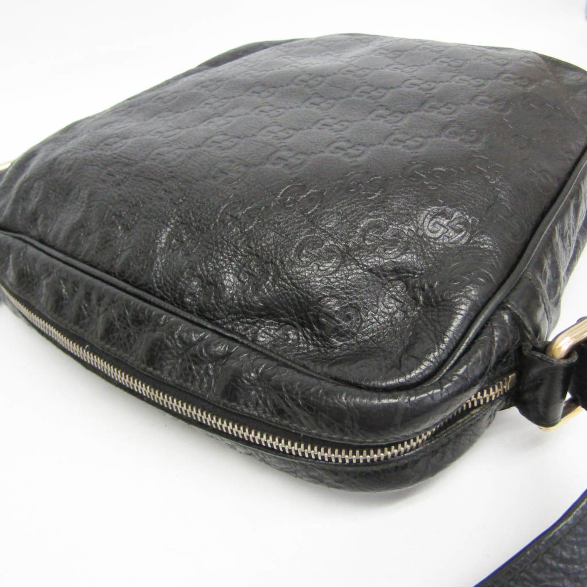 Gucci Gucci Guccissima 201448 Women's Leather Shoulder Bag Black Size ONE SIZE - 6 Thumbnail