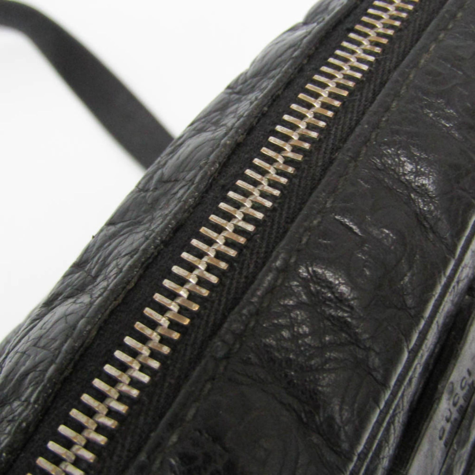 Gucci Gucci Guccissima 201448 Women's Leather Shoulder Bag Black Size ONE SIZE - 13 Thumbnail