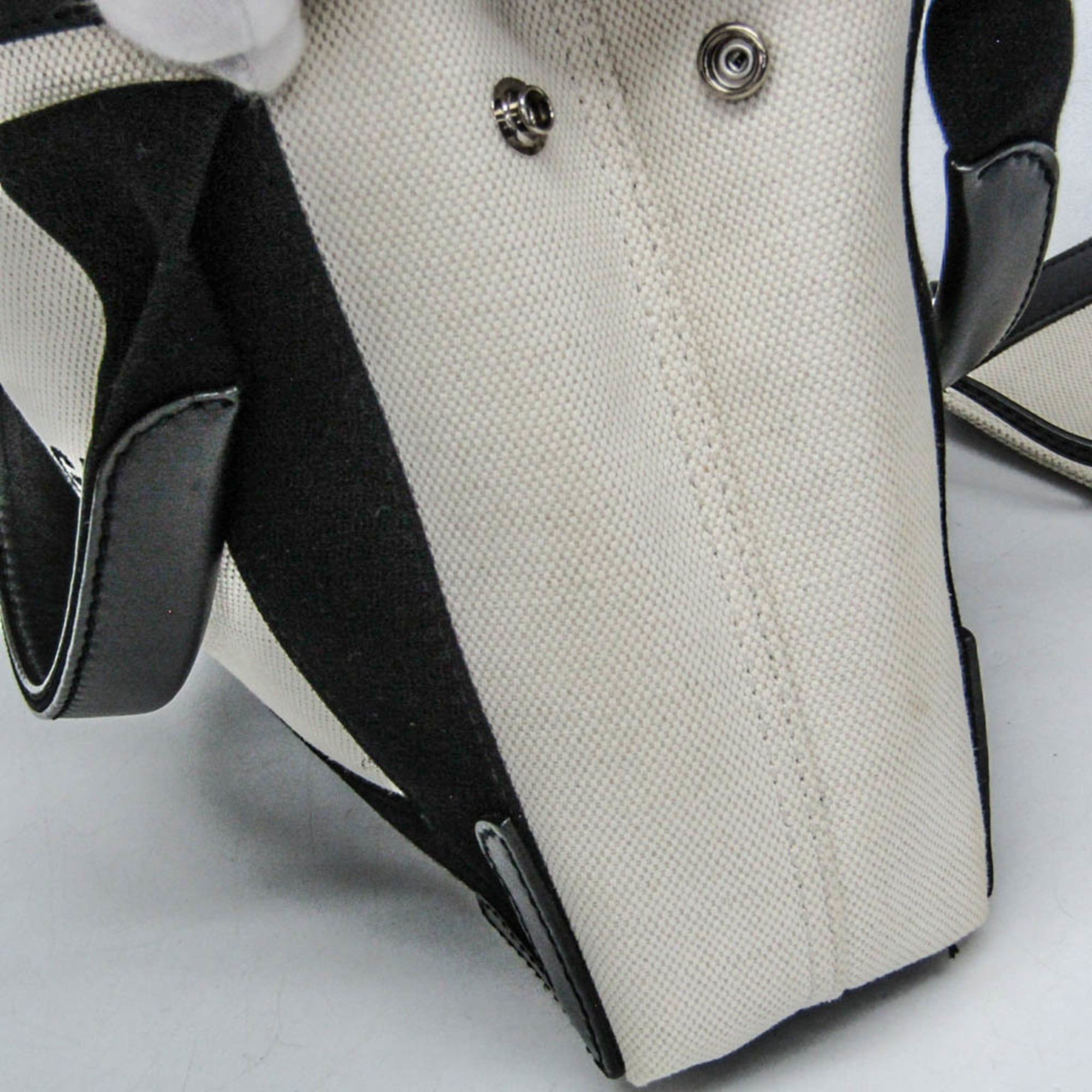 Balenciaga Balenciaga Navy Cabas XS 390346 Women's Canvas,Leather Handbag,Shoulder Bag Black,Cream Size ONE SIZE - 11 Thumbnail