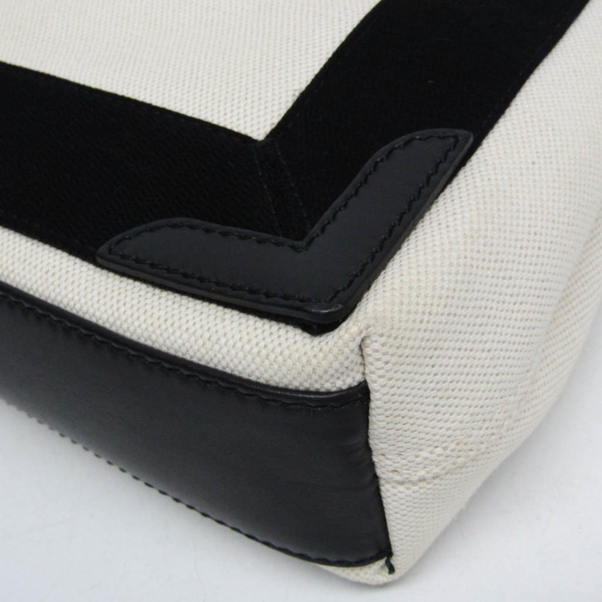 Balenciaga Balenciaga Navy Cabas XS 390346 Women's Canvas,Leather Handbag,Shoulder Bag Black,Cream Size ONE SIZE - 5 Thumbnail