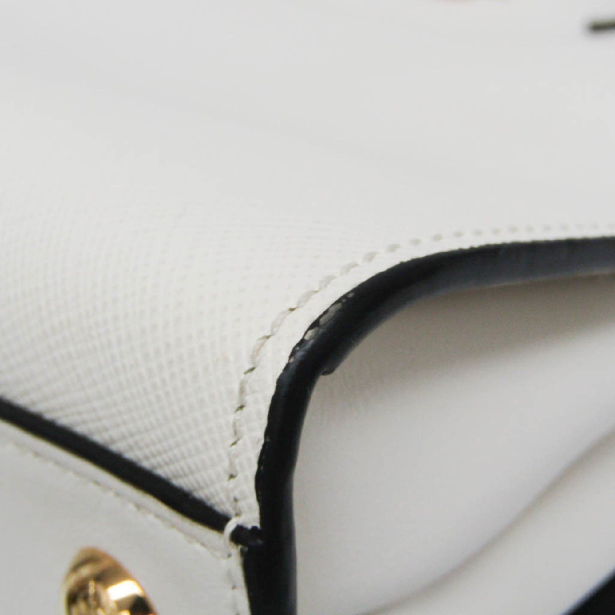 Prada Prada Bibliothèque 1BC034 Women's Leather Handbag,Shoulder Bag White Size ONE SIZE - 6 Thumbnail