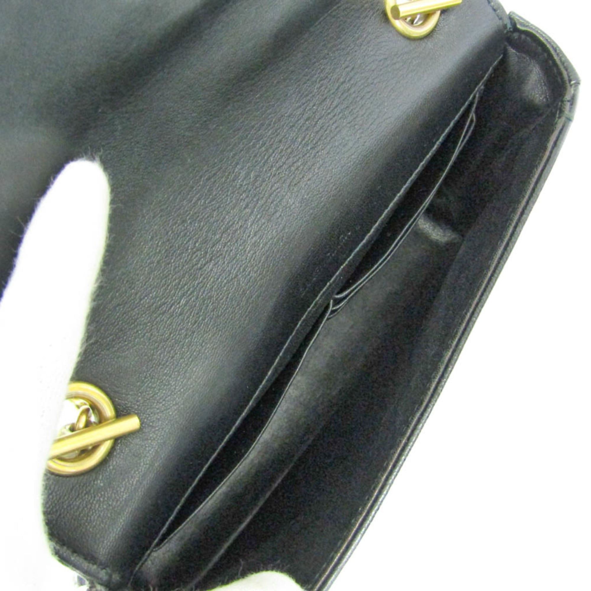 Balenciaga Balenciaga BB Logo Chain Shoulder Bag 526682 Women's Leather Shoulder Bag Black Size ONE SIZE - 3 Thumbnail