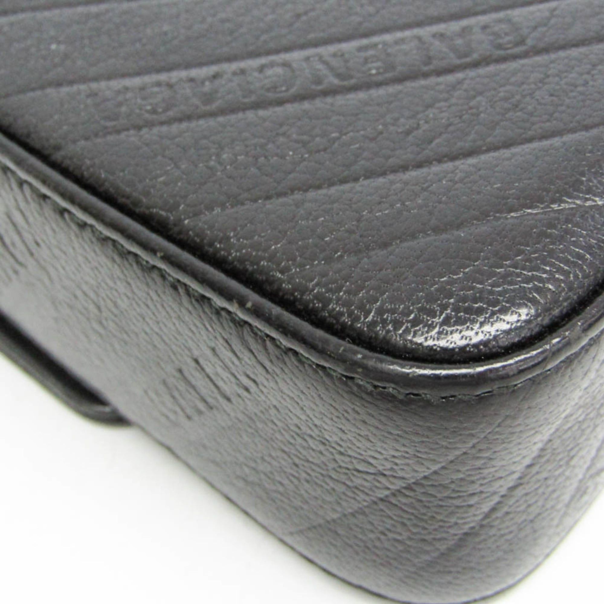 Balenciaga Balenciaga BB Logo Chain Shoulder Bag 526682 Women's Leather Shoulder Bag Black Size ONE SIZE - 4 Thumbnail