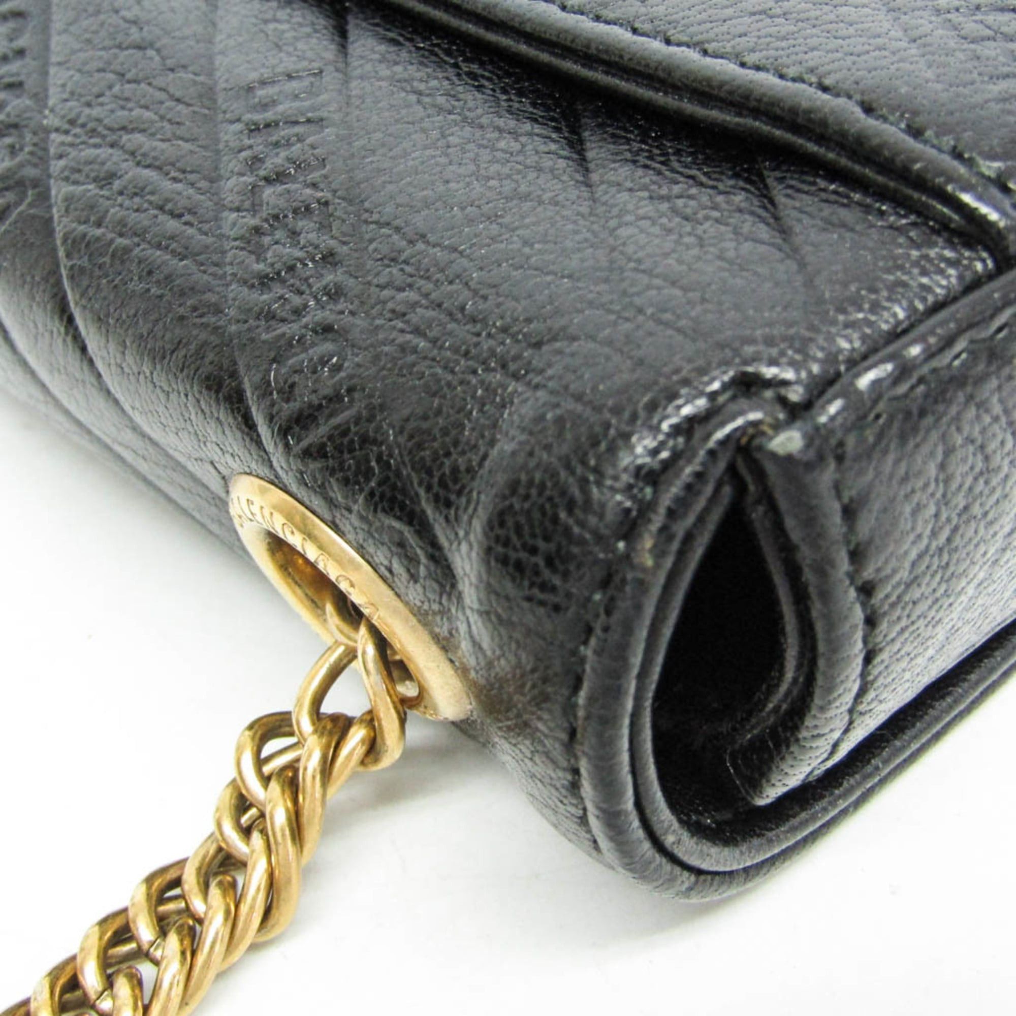 Balenciaga Balenciaga BB Logo Chain Shoulder Bag 526682 Women's Leather Shoulder Bag Black Size ONE SIZE - 9 Thumbnail