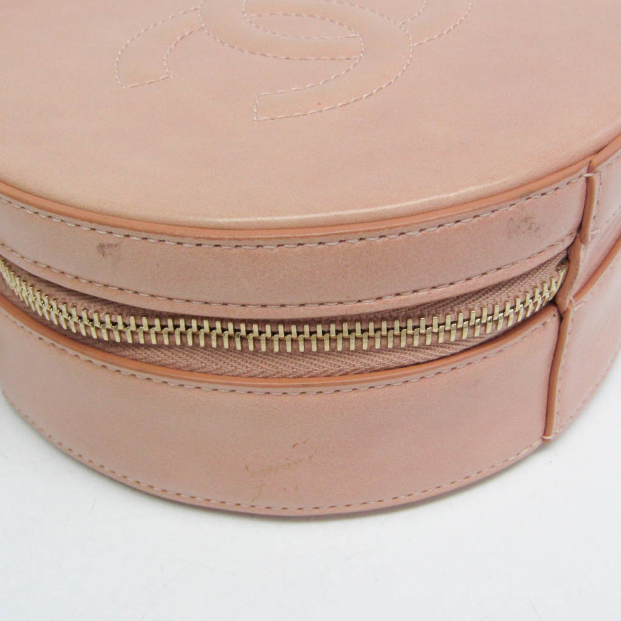Chanel Chanel Matelasse Round As Earth Women's Leather Handbag,Shoulder Bag Light Pink Size ONE SIZE - 6 Thumbnail