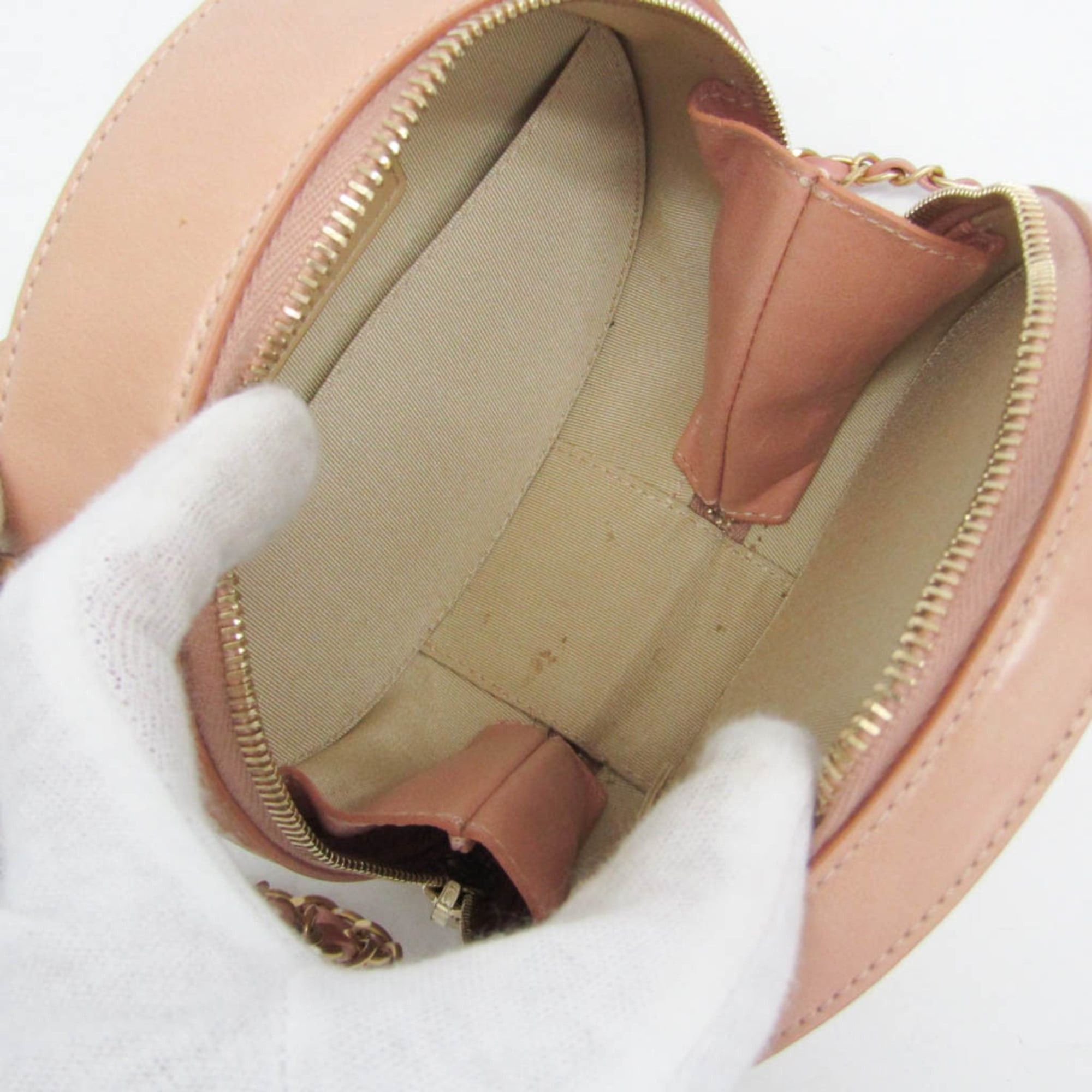 Chanel Chanel Matelasse Round As Earth Women's Leather Handbag,Shoulder Bag Light Pink Size ONE SIZE - 4 Thumbnail