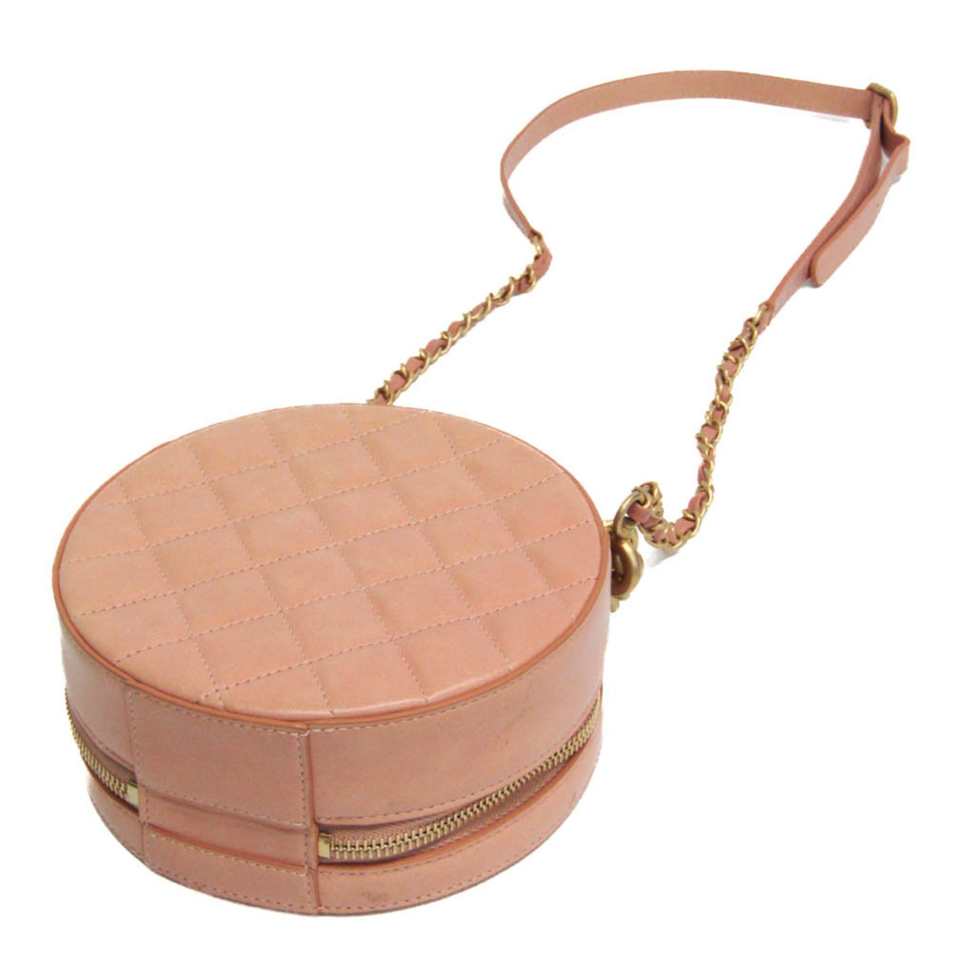 Chanel Chanel Matelasse Round As Earth Women's Leather Handbag,Shoulder Bag Light Pink Size ONE SIZE - 3 Thumbnail