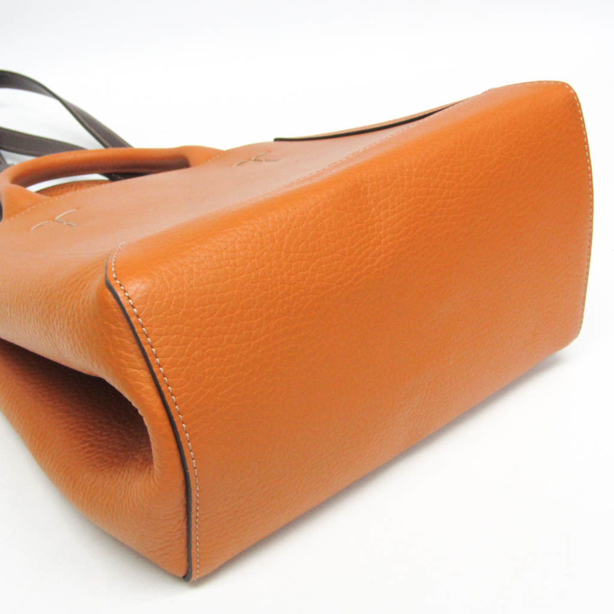 Tod's Tod's Double Up Tote Bag Women's Leather Handbag,Shoulder Bag Camel,Dark Brown Size ONE SIZE - 8 Thumbnail