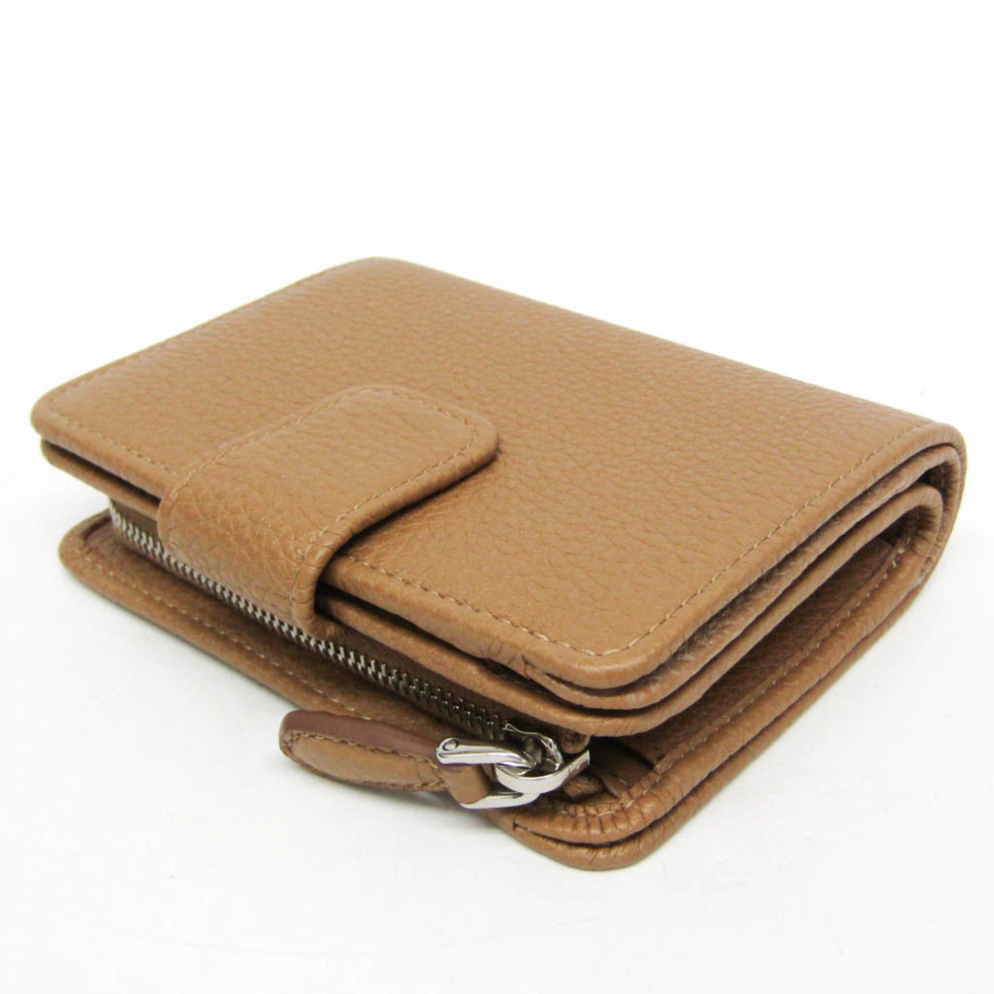 Prada Prada VITELLO DAINO 1ML018 Women's Leather Middle Wallet (bi-fold) Camel Size ONE SIZE - 6 Thumbnail