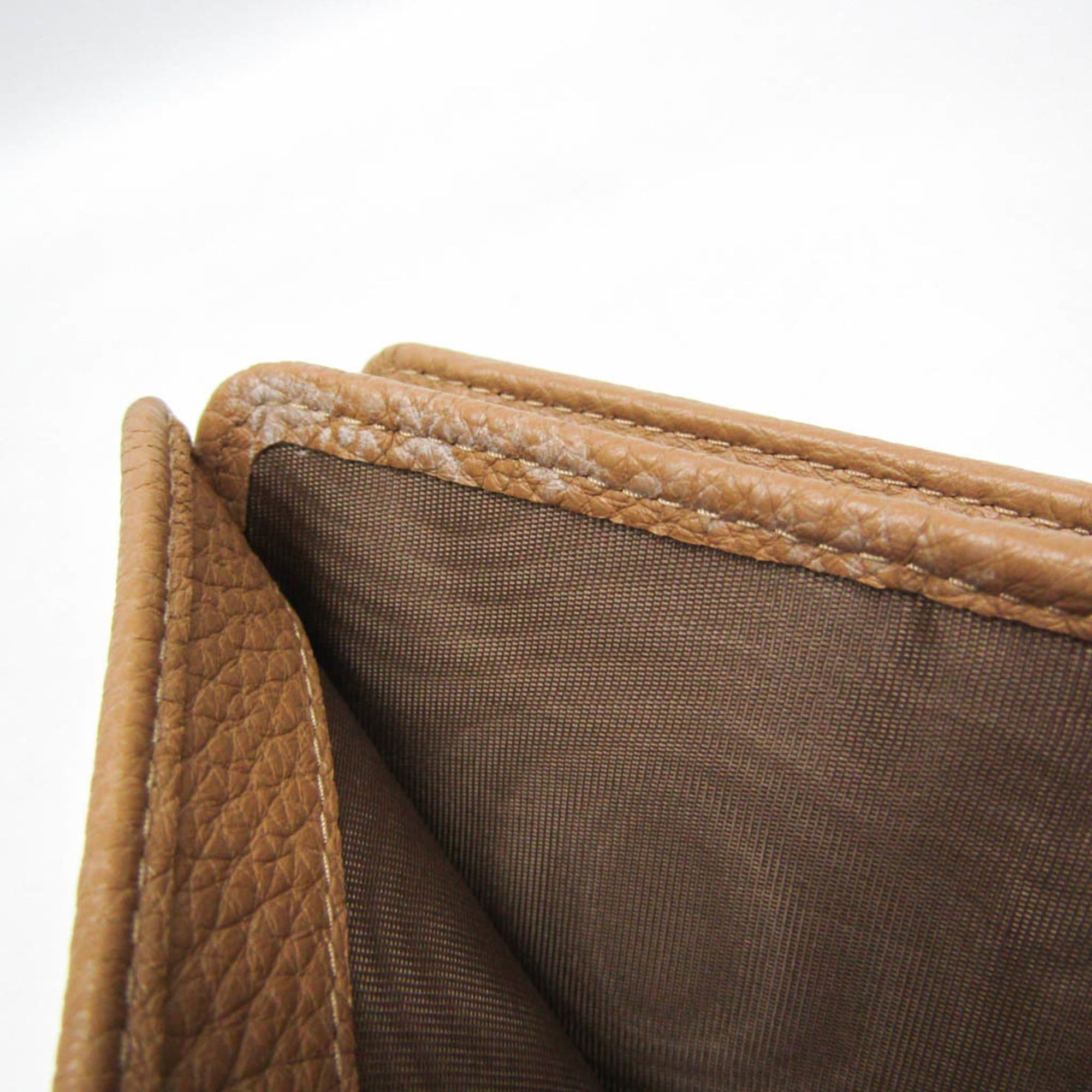 Prada Prada VITELLO DAINO 1ML018 Women's Leather Middle Wallet (bi-fold) Camel Size ONE SIZE - 11 Thumbnail