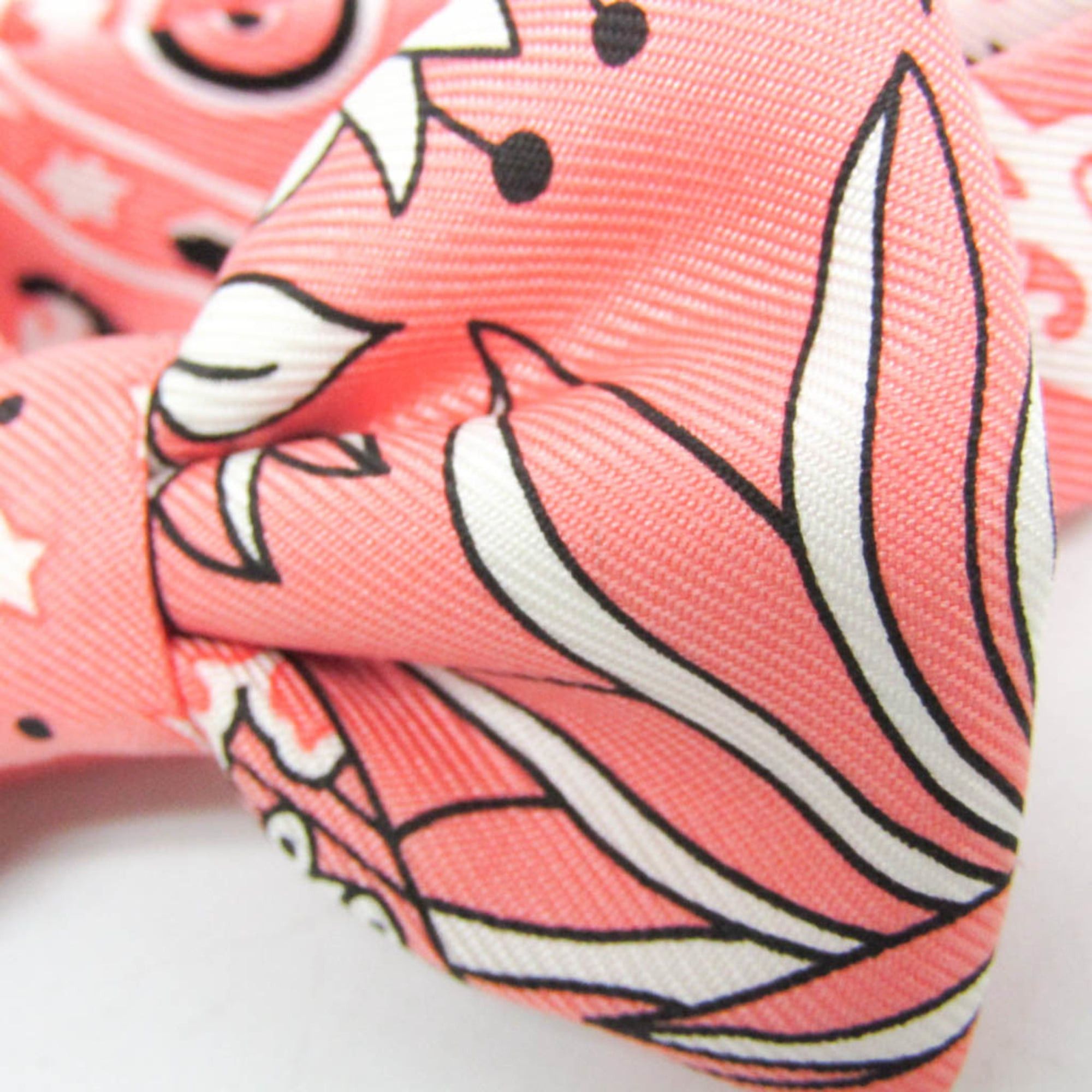 Hermes Hermes Mini Bowtie Fleurs Et Papillons De Tissus Boys Silk Bow Tie Flowers Pink Size ONE SIZE - 8 Thumbnail