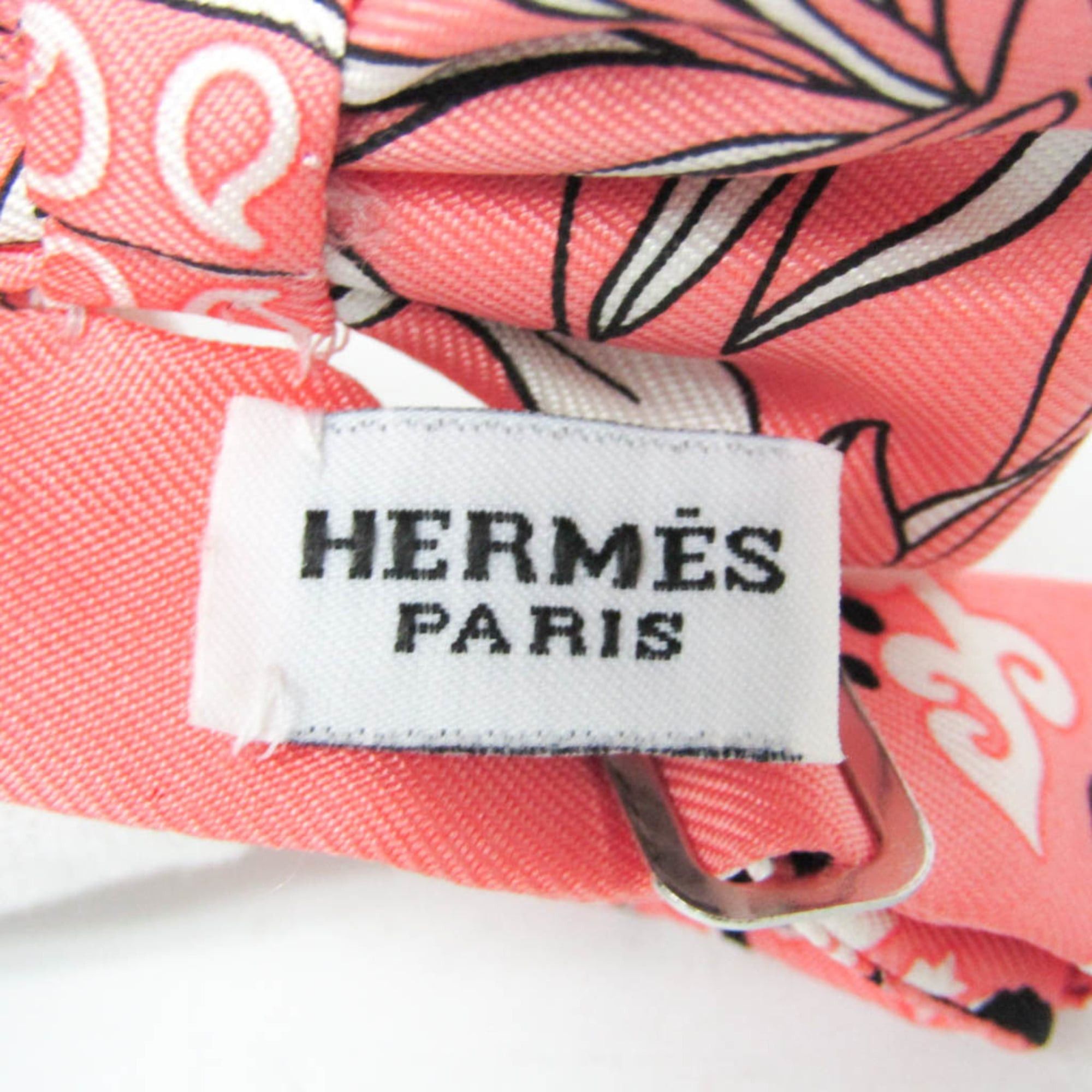 Hermes Hermes Mini Bowtie Fleurs Et Papillons De Tissus Boys Silk Bow Tie Flowers Pink Size ONE SIZE - 13 Thumbnail