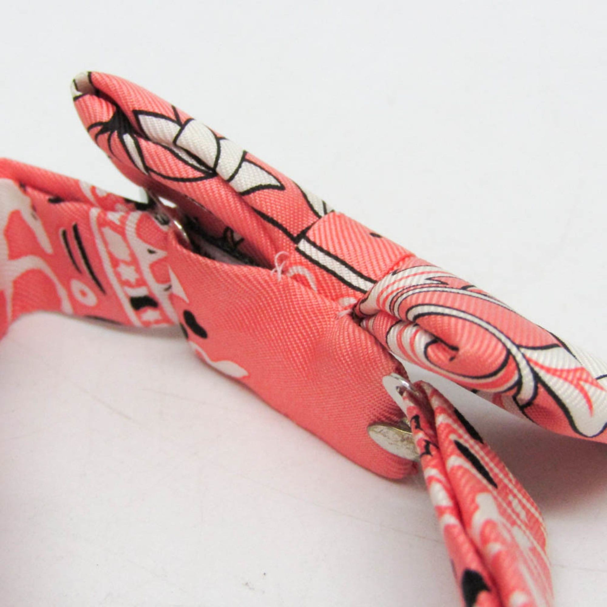 Hermes Hermes Mini Bowtie Fleurs Et Papillons De Tissus Boys Silk Bow Tie Flowers Pink Size ONE SIZE - 9 Thumbnail