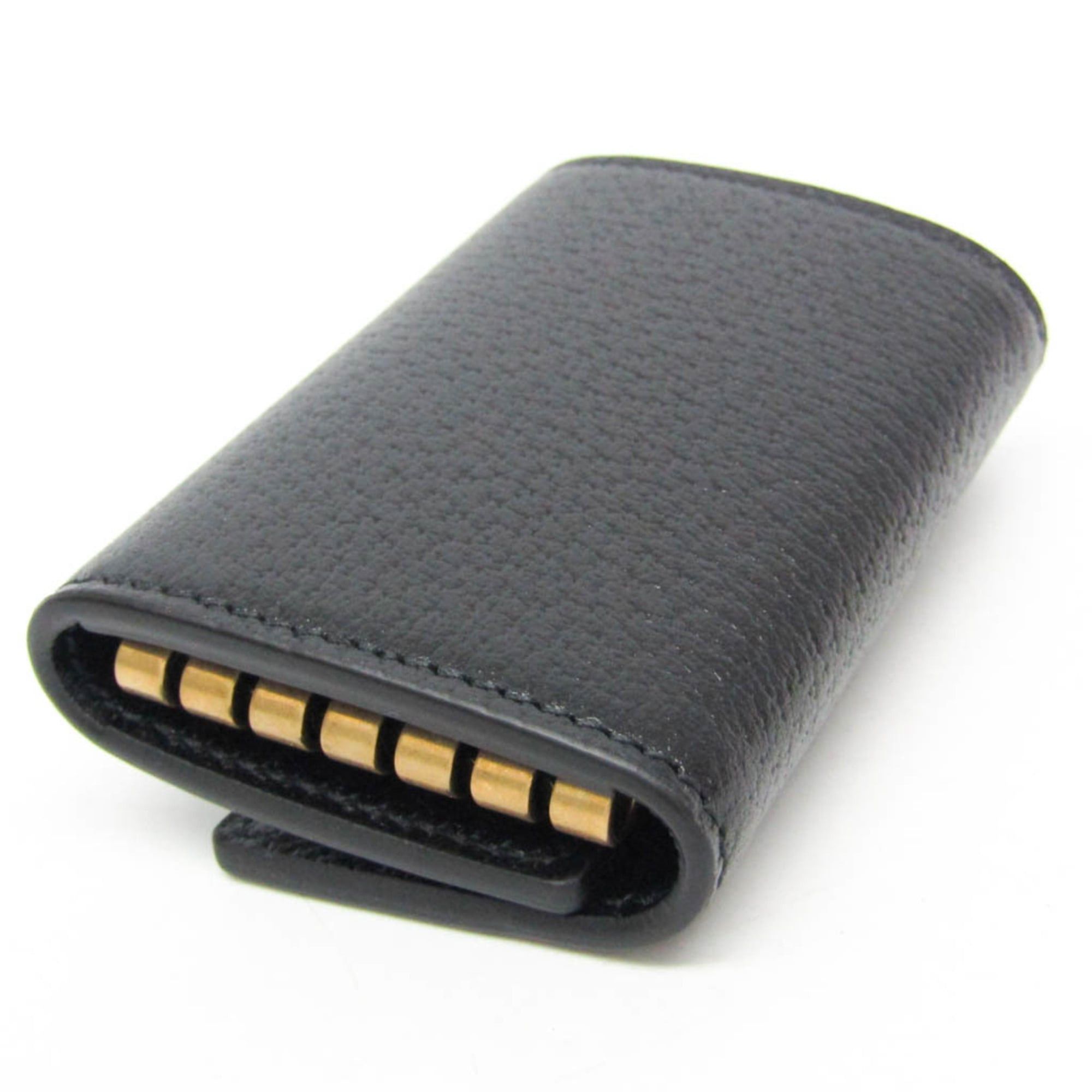 Gucci Gucci Animalier Bee 523683 Men,Women Leather Key Case Black Size ONE SIZE - 5 Thumbnail