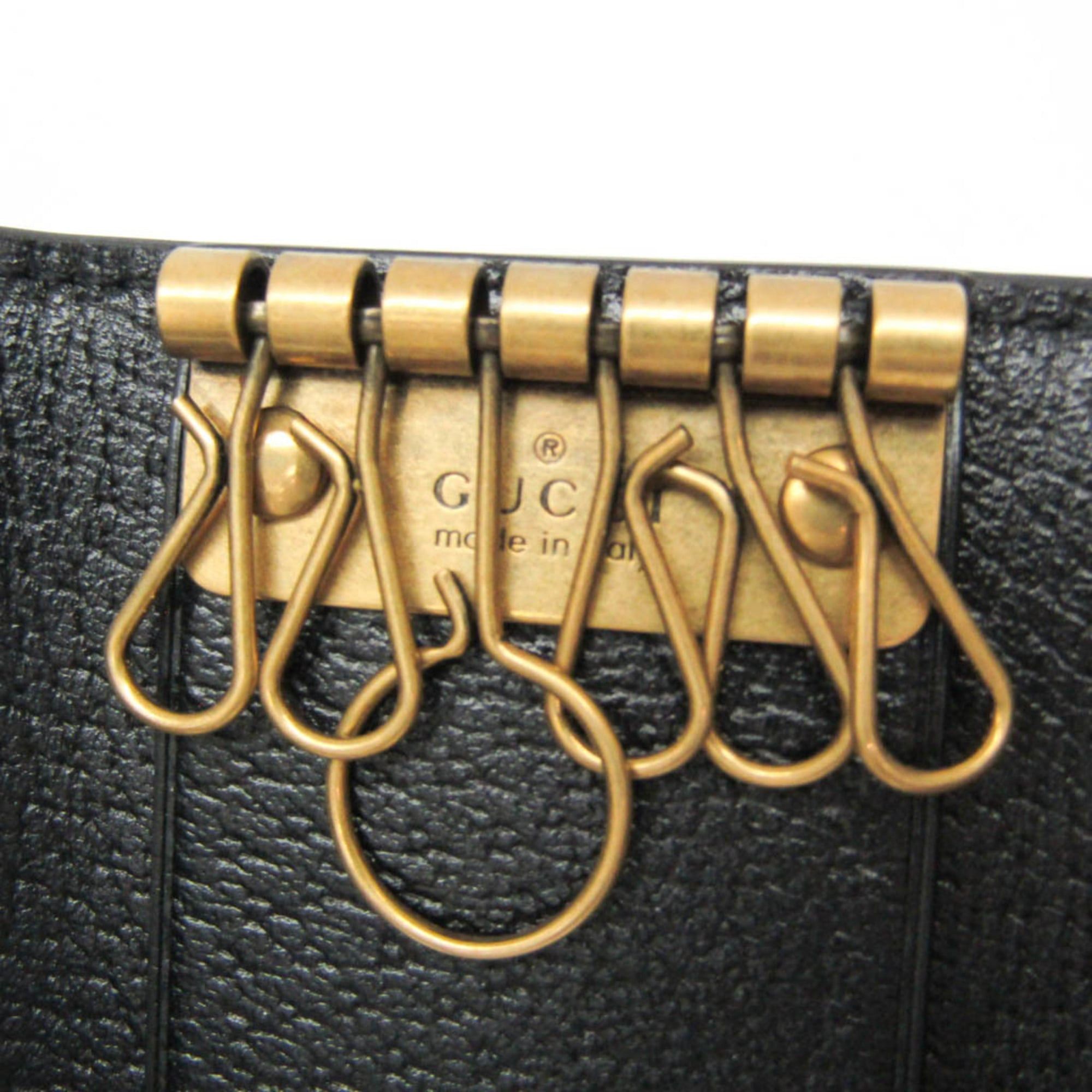 Gucci Gucci Animalier Bee 523683 Men,Women Leather Key Case Black Size ONE SIZE - 8 Thumbnail