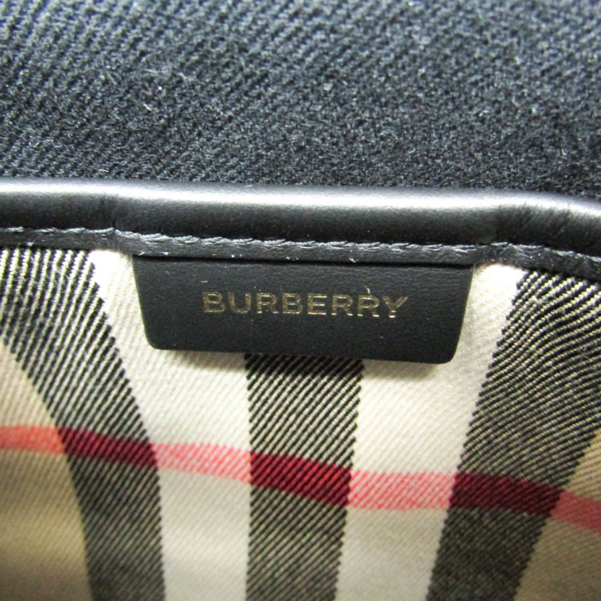 Burberry Burberry ENFILD 81231011 Women's Cotton Canvas,Leather Backpack Black,Brown Size ONE SIZE - 9 Thumbnail