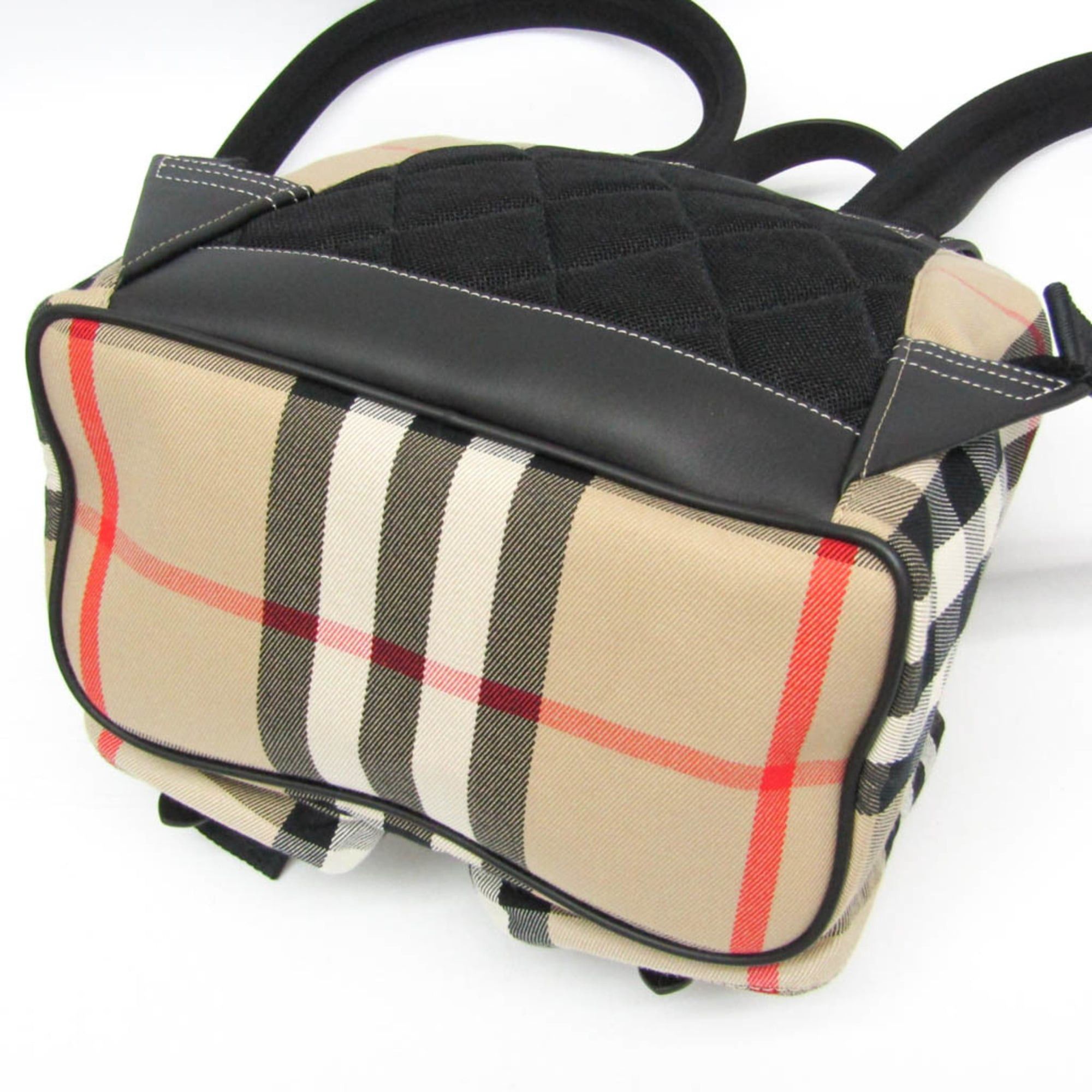 Burberry Burberry ENFILD 81231011 Women's Cotton Canvas,Leather Backpack Black,Brown Size ONE SIZE - 5 Thumbnail