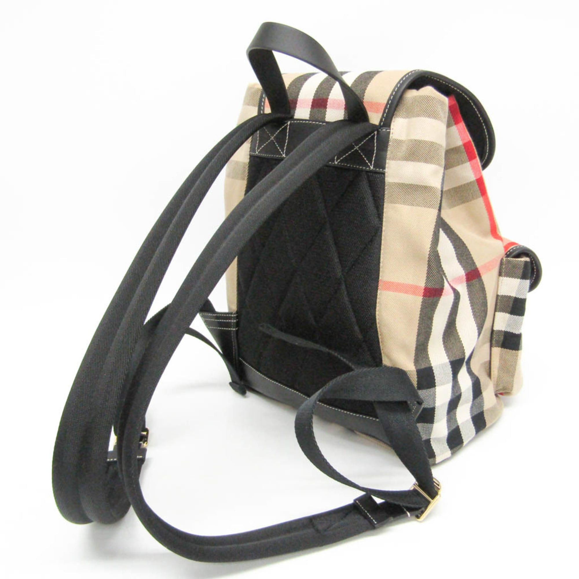 Burberry Burberry ENFILD 81231011 Women's Cotton Canvas,Leather Backpack Black,Brown Size ONE SIZE - 7 Thumbnail