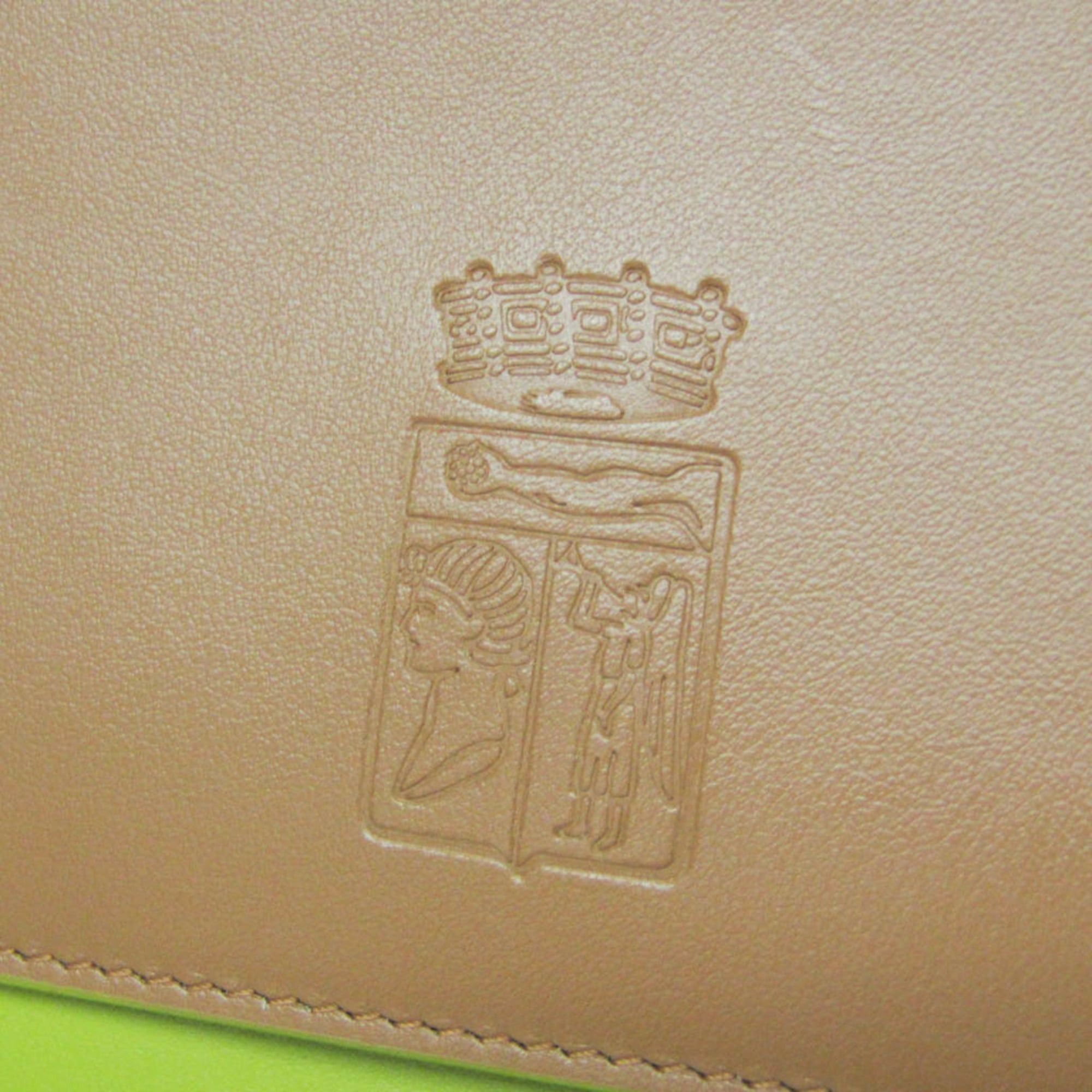 Other Morabito Le Blason Women's Leather Clutch Bag,Shoulder Bag Brown,Light Green Size ONE SIZE - 13 Thumbnail