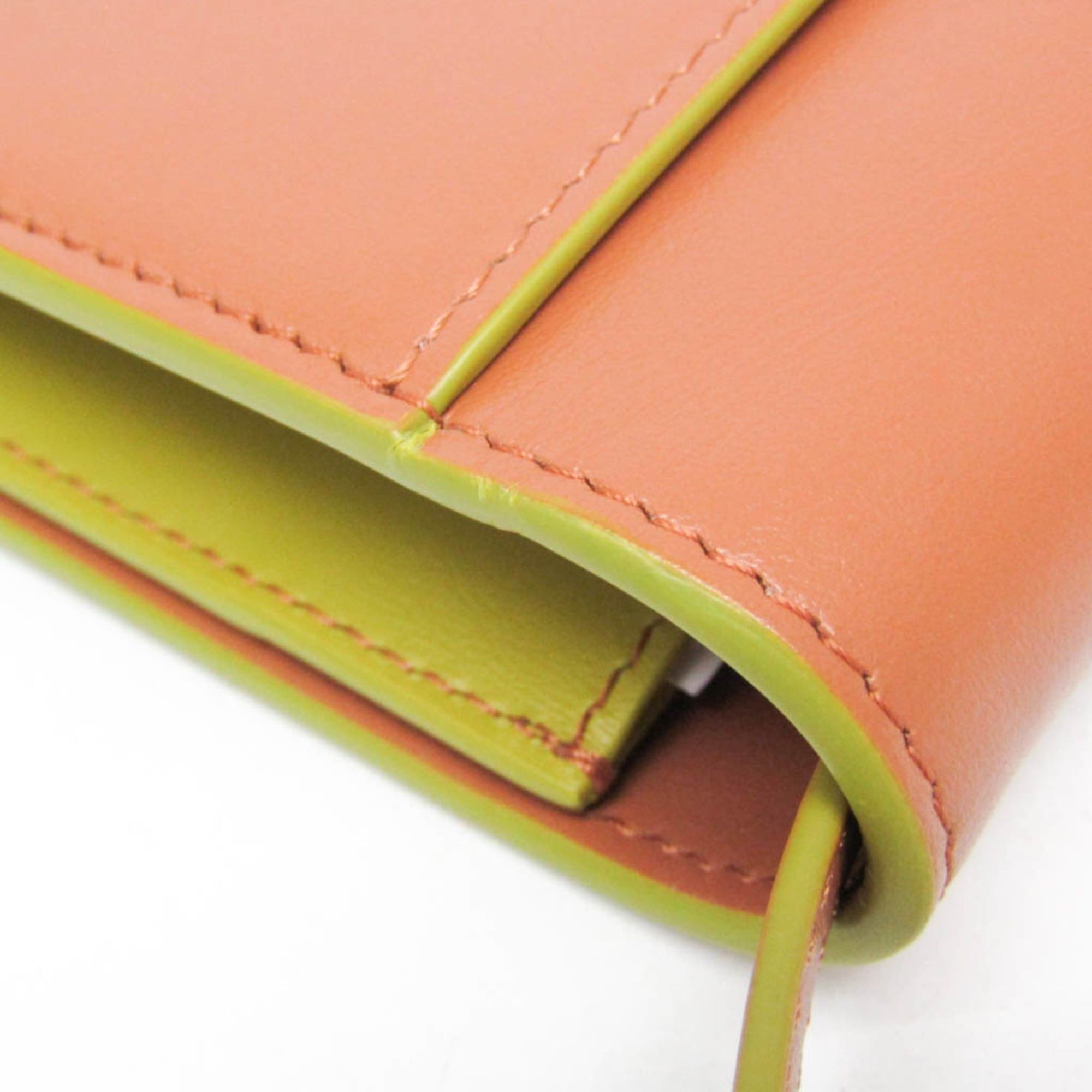 Other Morabito Le Blason Women's Leather Clutch Bag,Shoulder Bag Brown,Light Green Size ONE SIZE - 9 Thumbnail
