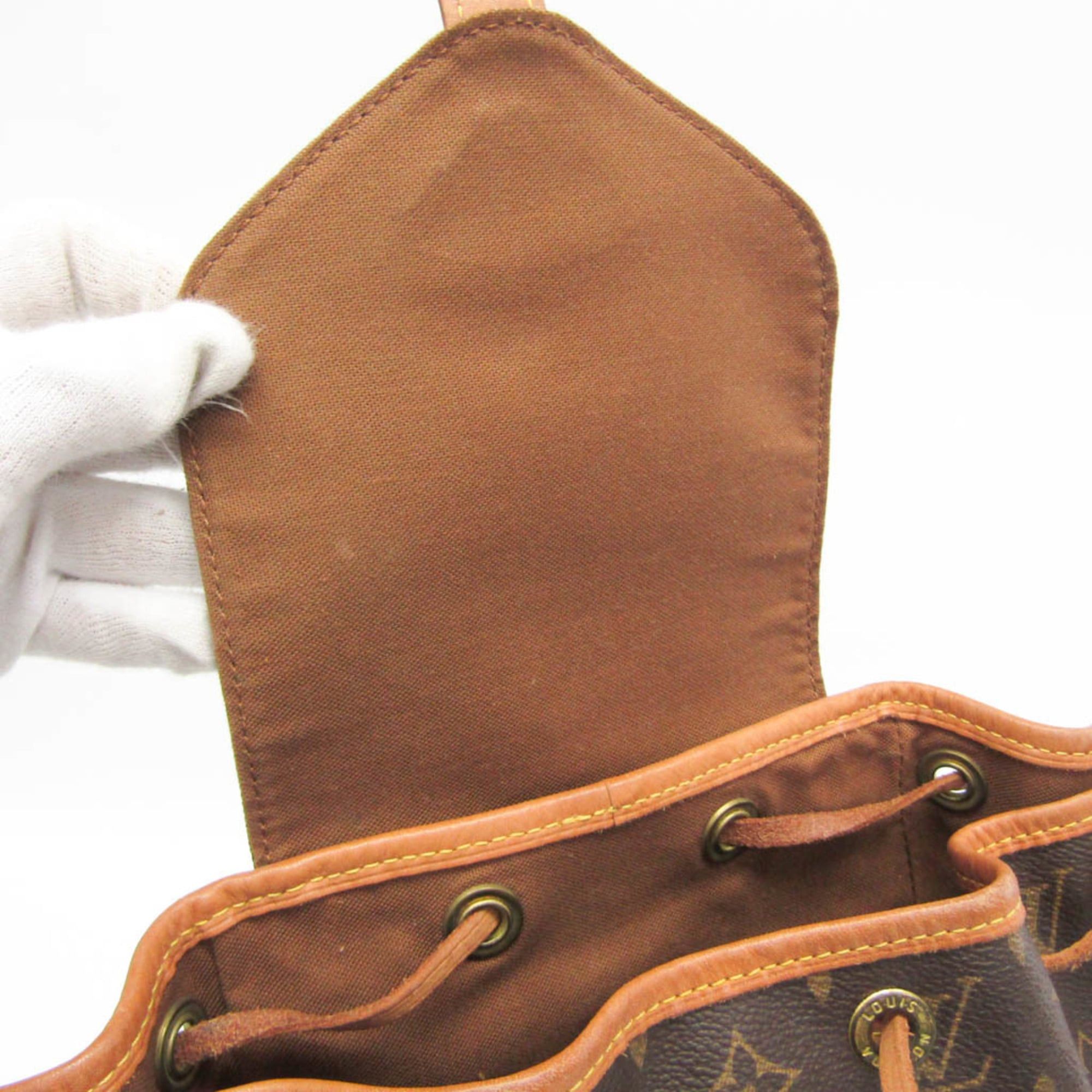 Louis Vuitton Louis Vuitton Monogram Montsouris MM M51136 Women's Backpack Brown Size ONE SIZE - 13 Thumbnail