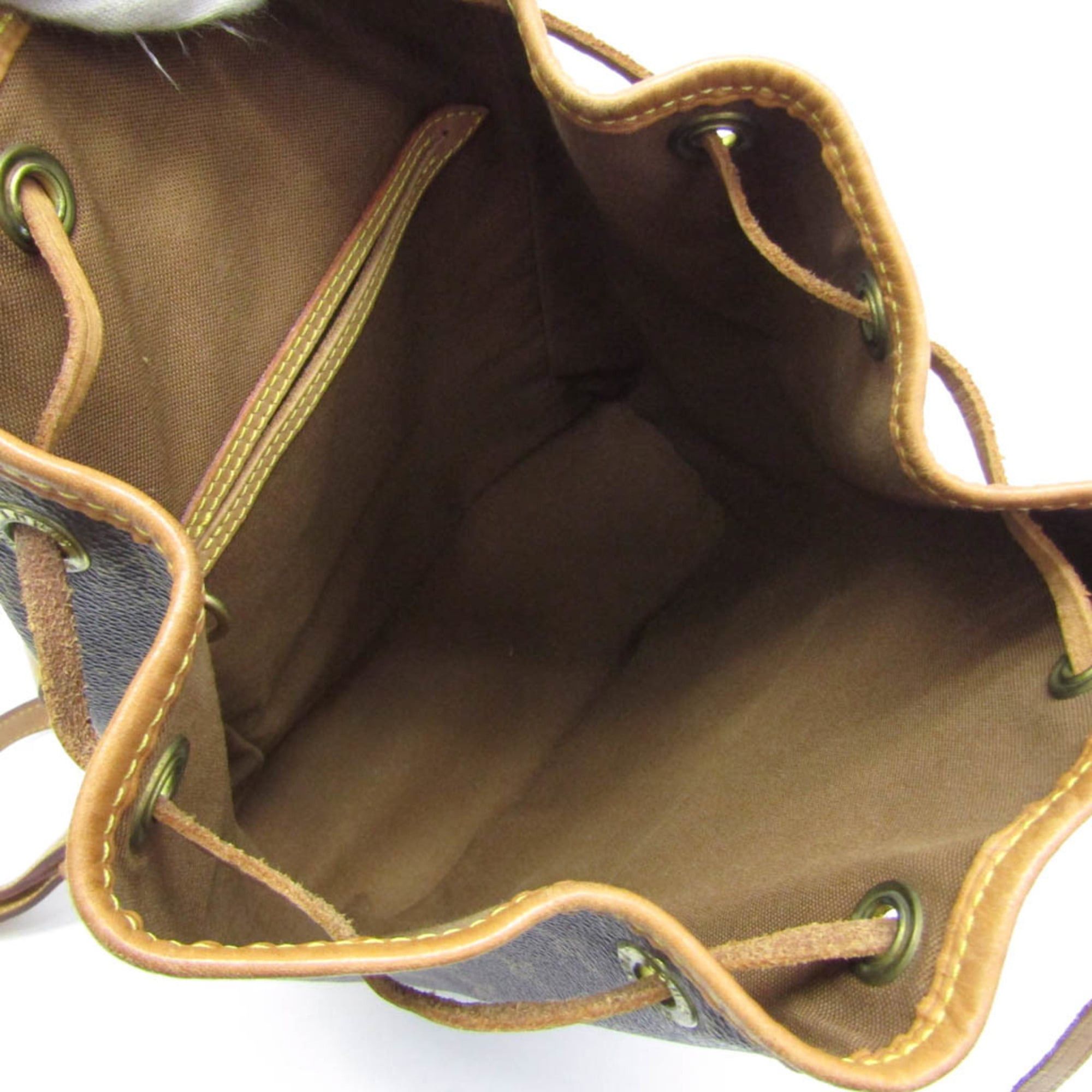 Louis Vuitton Louis Vuitton Monogram Montsouris MM M51136 Women's Backpack Brown Size ONE SIZE - 4 Thumbnail