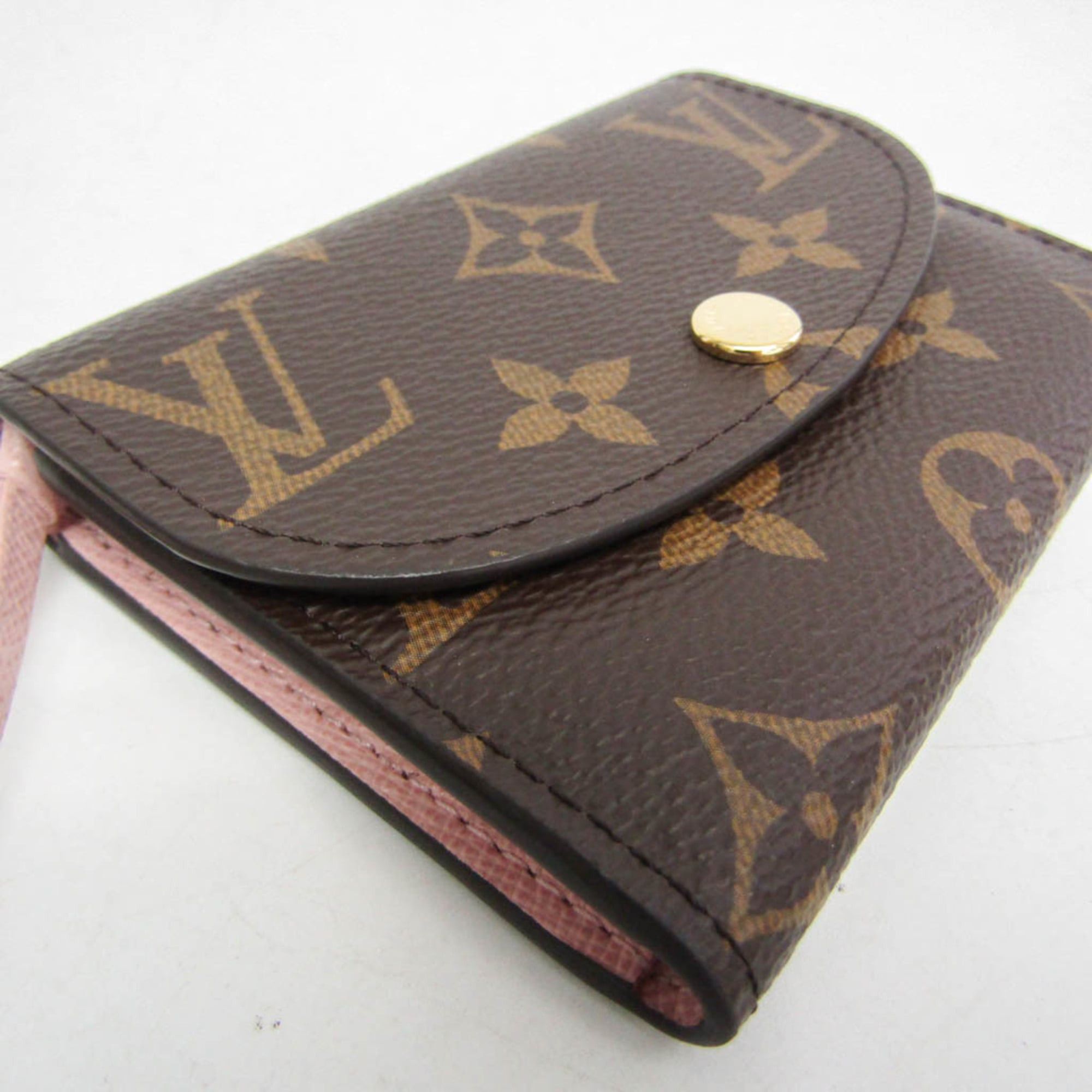 Louis Vuitton Louis Vuitton Monogram Rosalie Coin Purse M62361 Women's Monogram Coin Purse/coin Case Brown,Rose Ballerine Size ONE SIZE - 6 Thumbnail