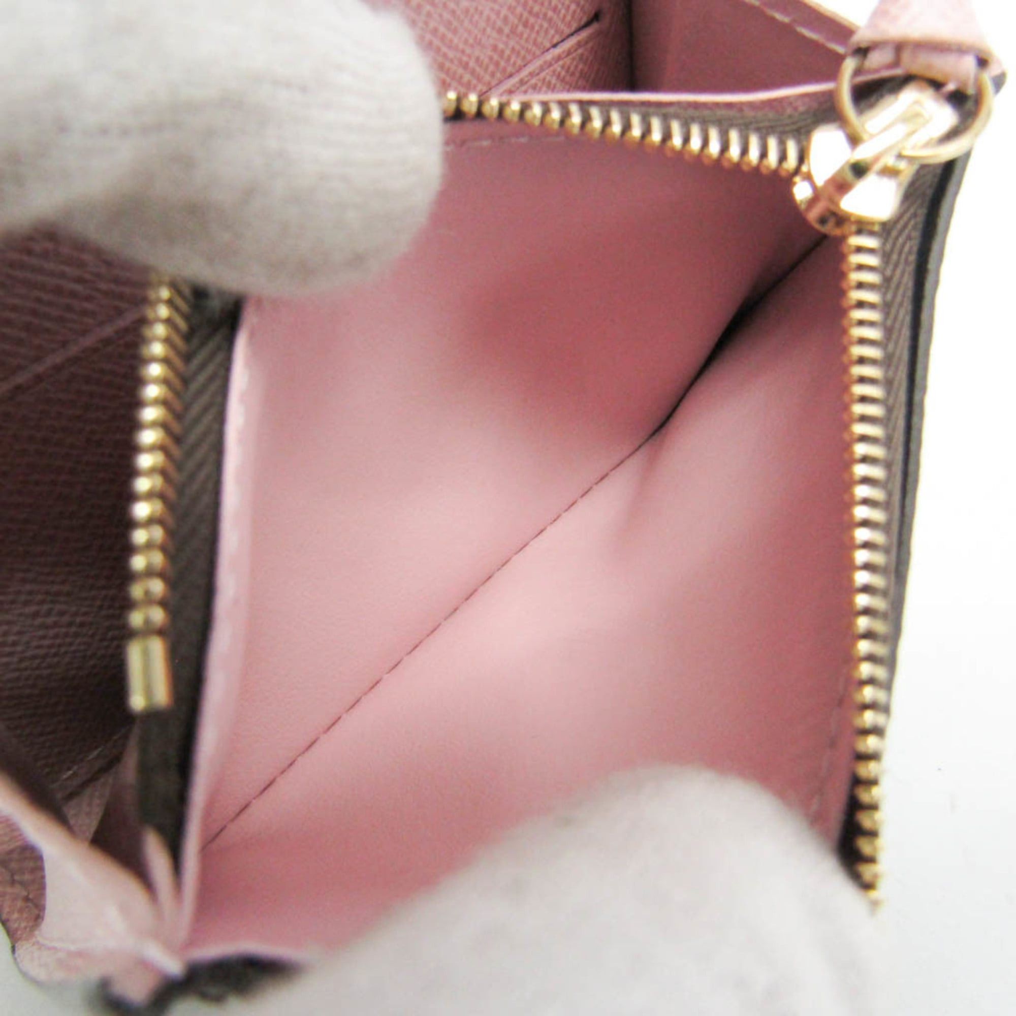 Louis Vuitton Louis Vuitton Monogram Rosalie Coin Purse M62361 Women's Monogram Coin Purse/coin Case Brown,Rose Ballerine Size ONE SIZE - 5 Thumbnail