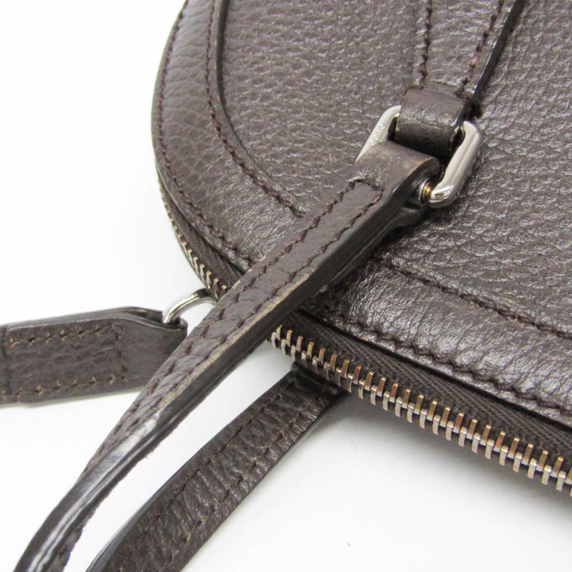 Gucci Gucci 341504 Women's Leather Handbag,Shoulder Bag Dark Brown Size ONE SIZE - 13 Thumbnail