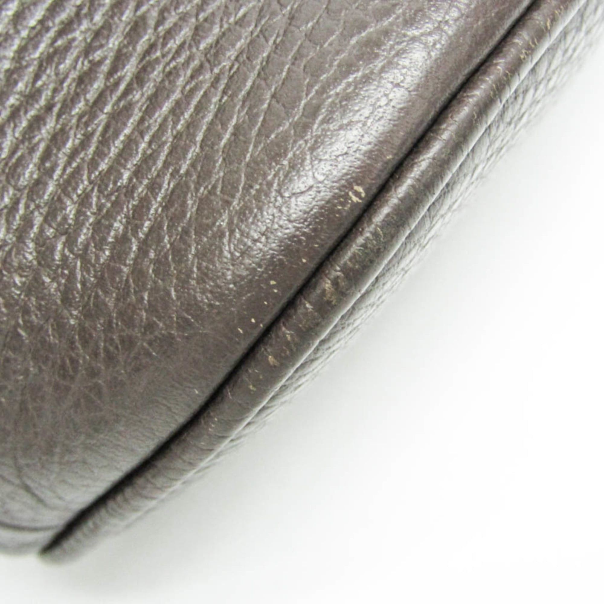 Gucci Gucci 341504 Women's Leather Handbag,Shoulder Bag Dark Brown Size ONE SIZE - 9 Thumbnail