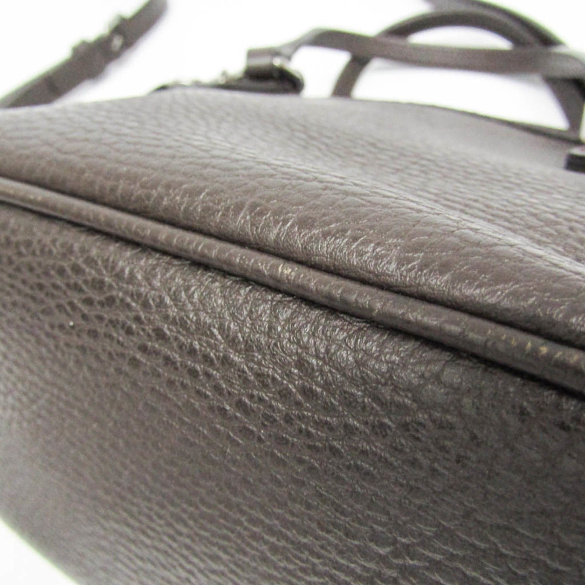 Gucci Gucci 341504 Women's Leather Handbag,Shoulder Bag Dark Brown Size ONE SIZE - 10 Thumbnail