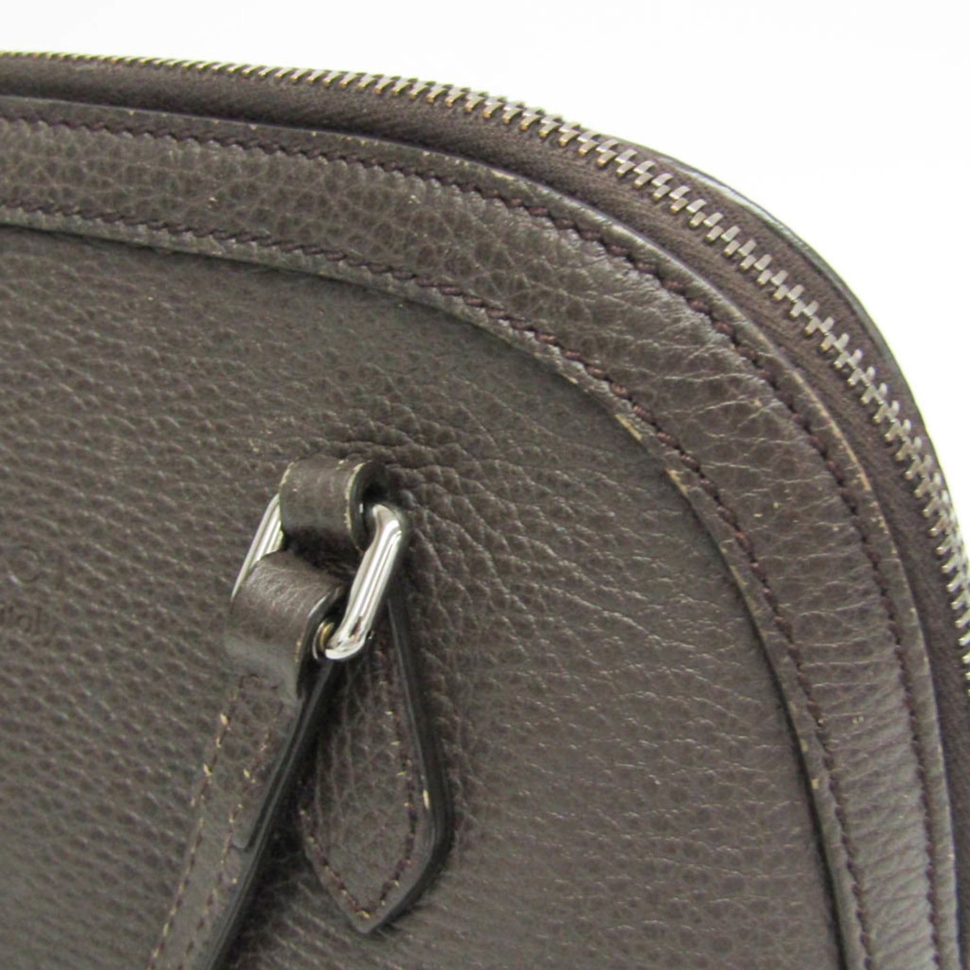 Gucci Gucci 341504 Women's Leather Handbag,Shoulder Bag Dark Brown Size ONE SIZE - 6 Thumbnail