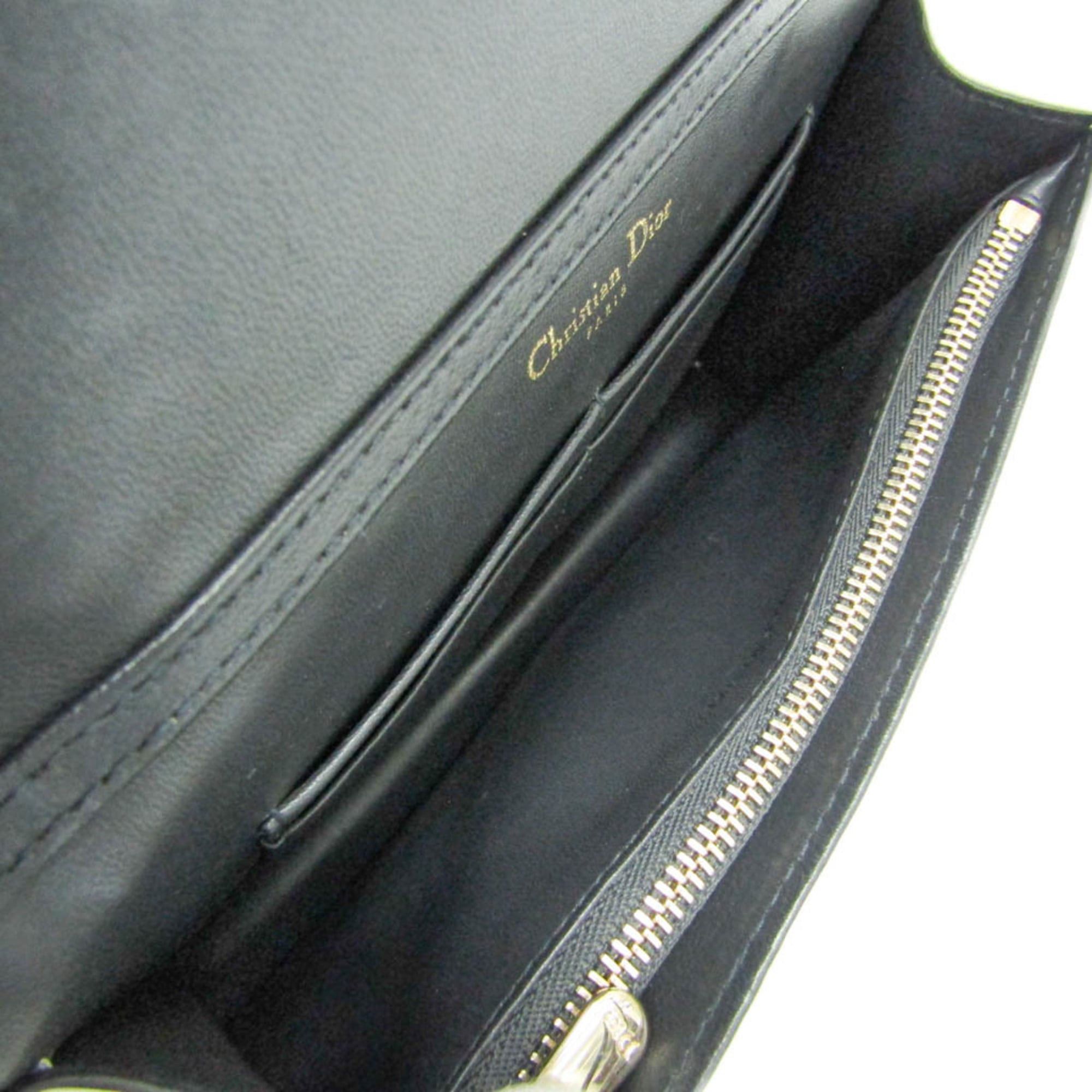 Dior Christian Dior Diorama Women's Patent Leather Chain/Shoulder Wallet Pearl White Size ONE SIZE - 3 Thumbnail